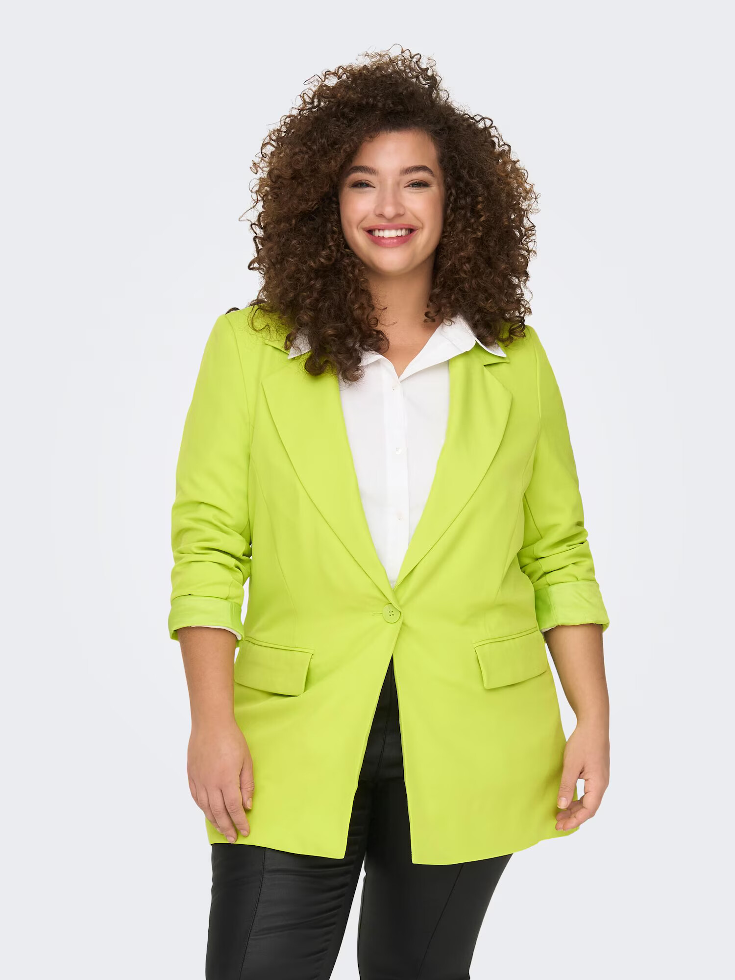 ONLY Carmakoma Blazer 'THEA' limeta - Pepit.si