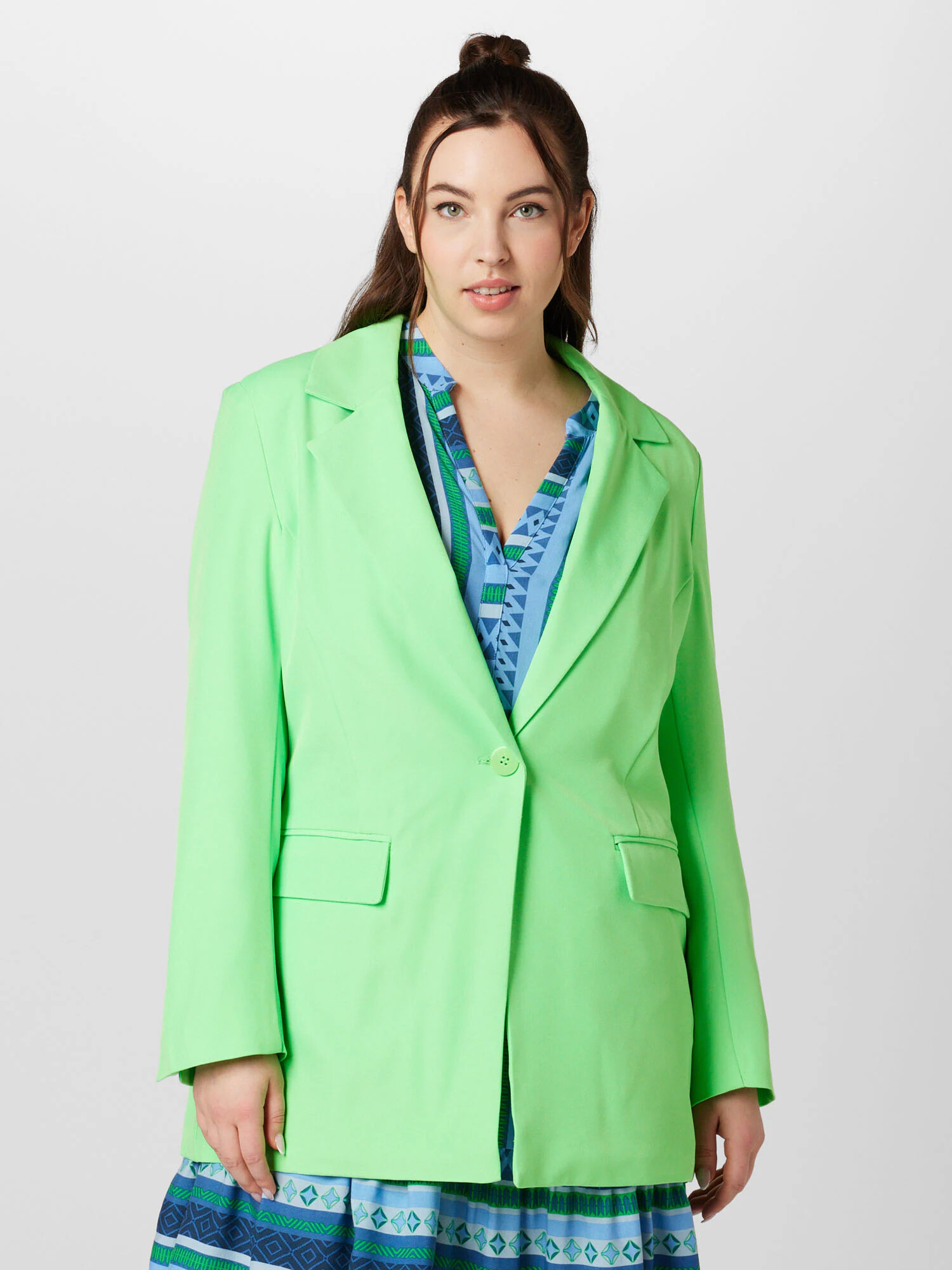 ONLY Carmakoma Blazer 'THEA' limeta - Pepit.si