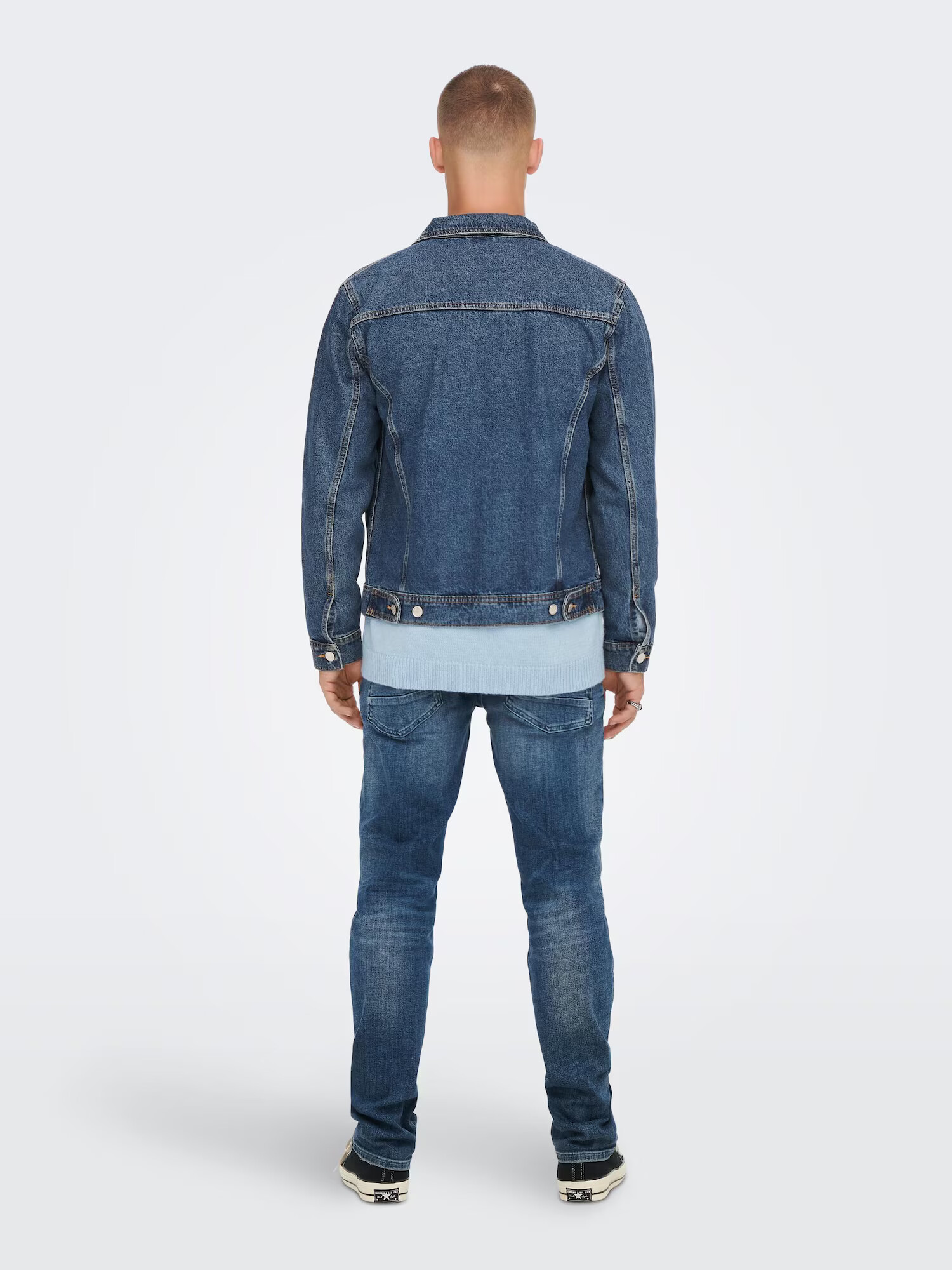 Only & Sons Prehodna jakna 'Duke' moder denim - Pepit.si