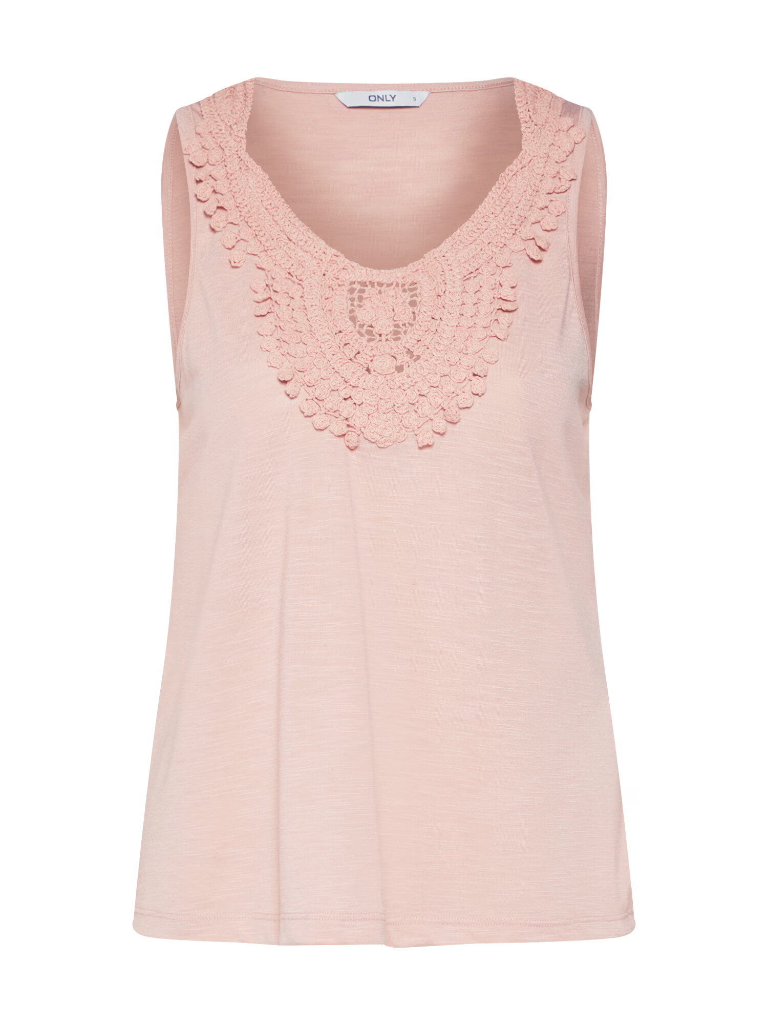 ONLY Top 'CROCHET' rosé - Pepit.si