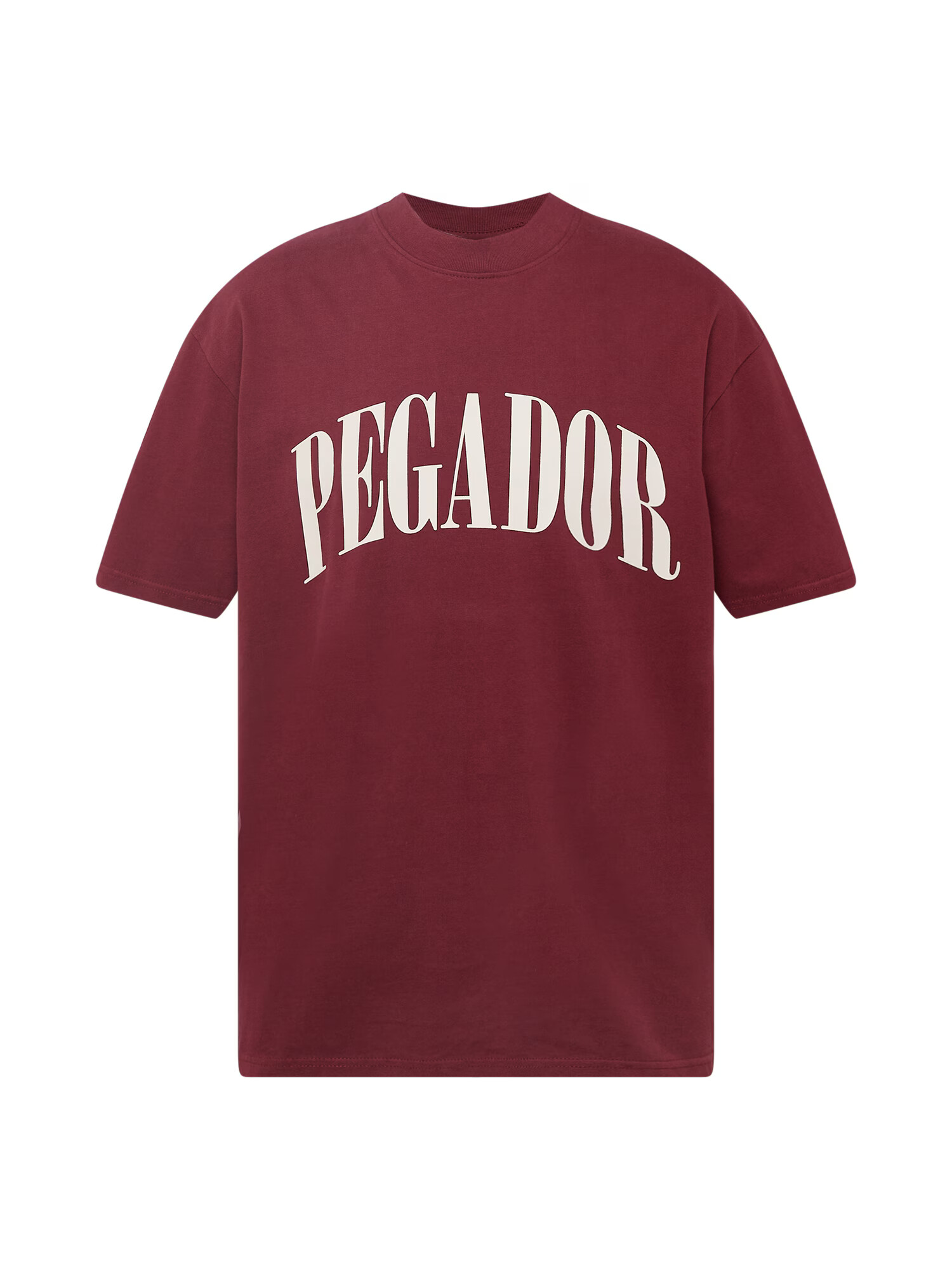 Pegador Majica 'CALI' burgund / bela - Pepit.si