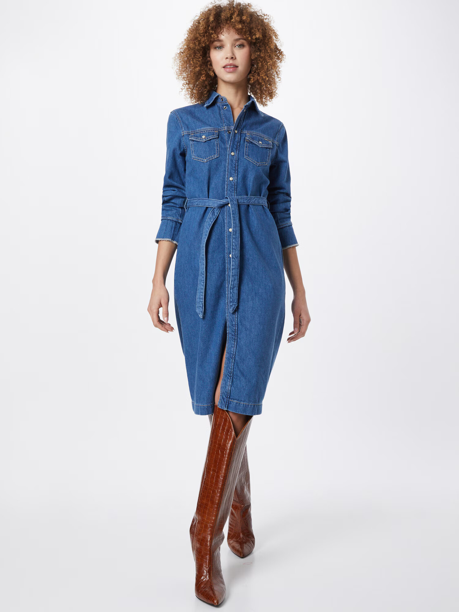 Pepe Jeans Dolga srajca 'SCARLETT' moder denim - Pepit.si