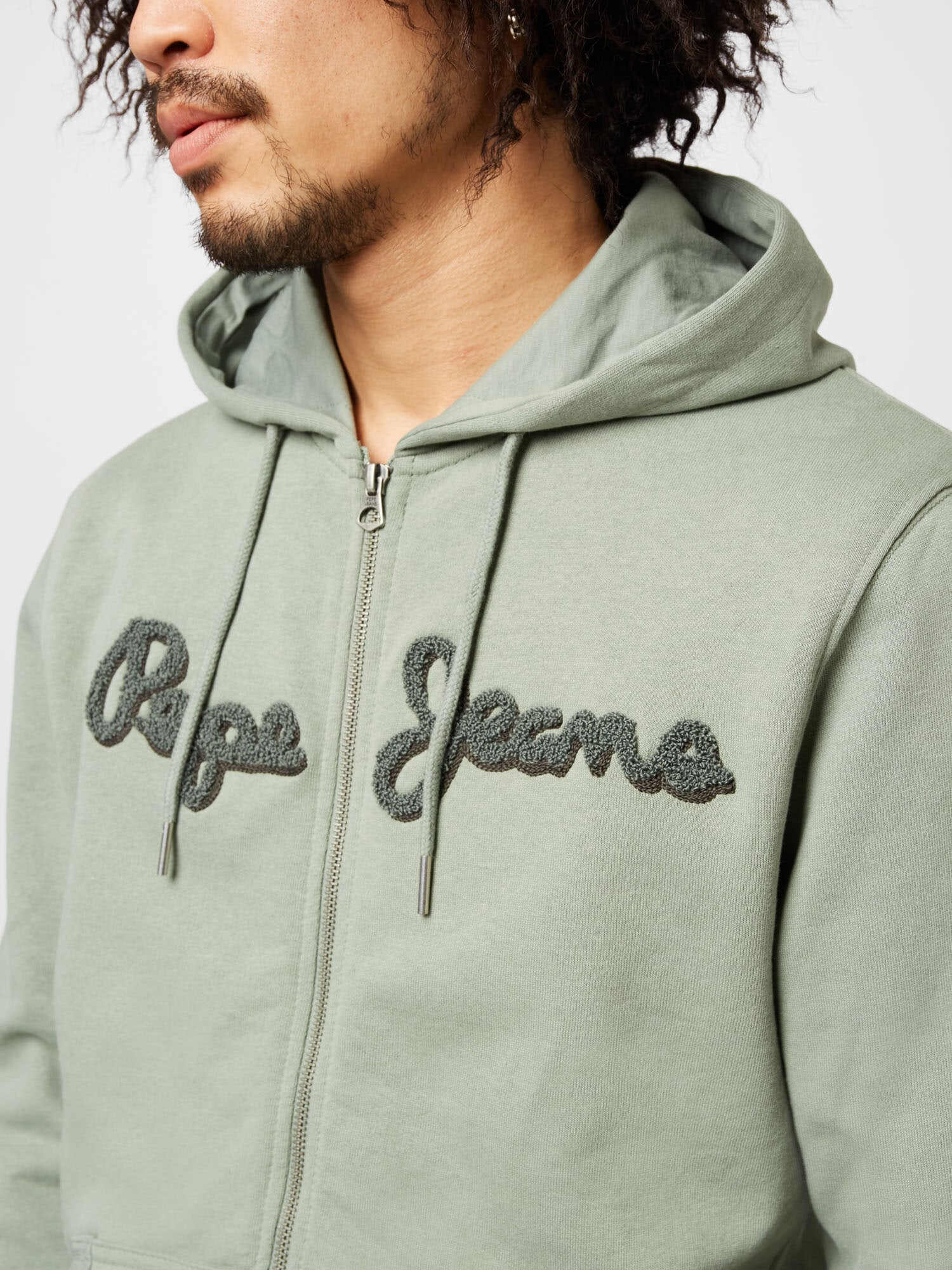 Pepe Jeans Jopa na zadrgo 'RYAN' meta / temno zelena - Pepit.si