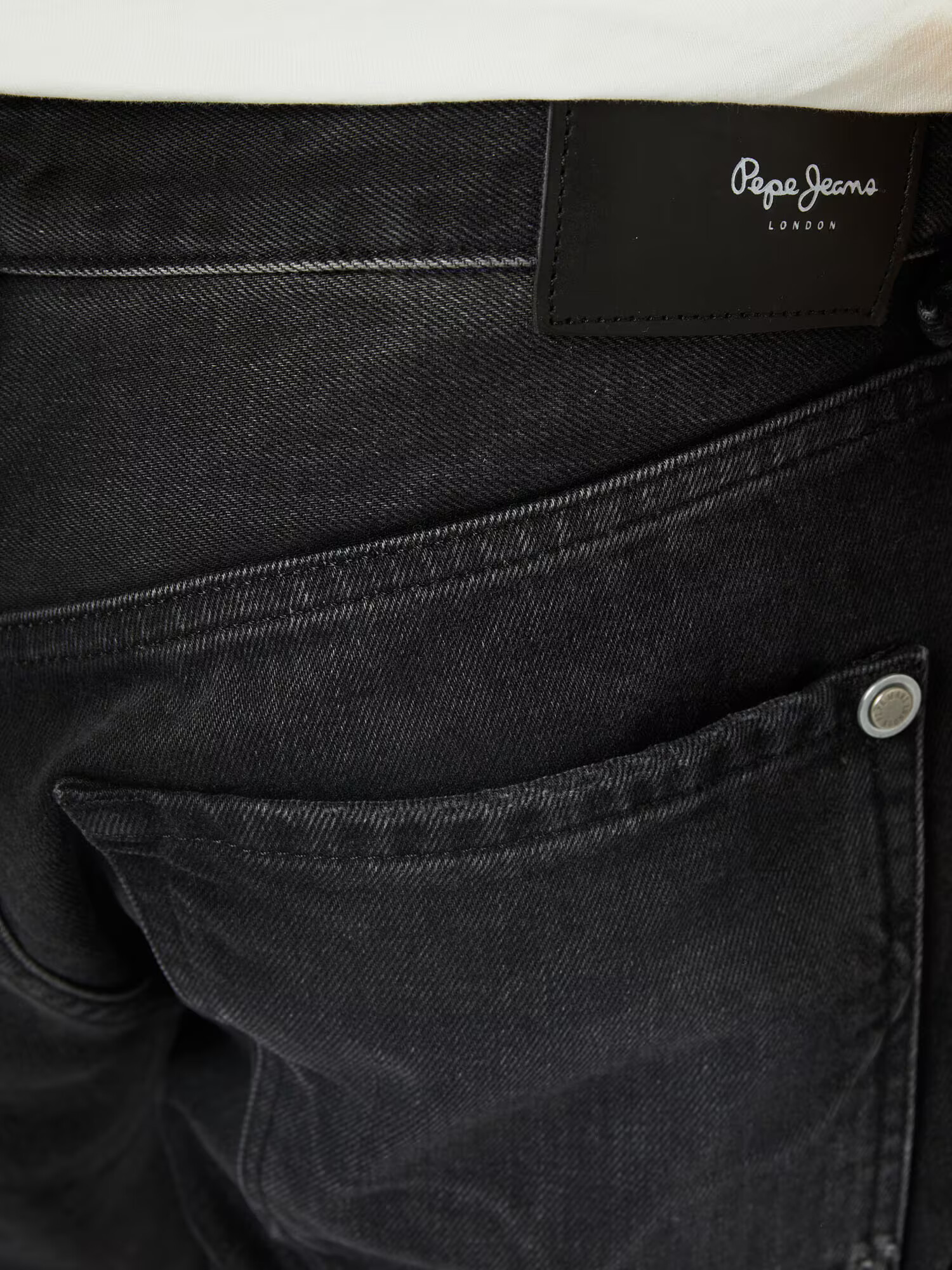 Pepe Jeans Kavbojke 'CALLEN CROP' črn denim - Pepit.si