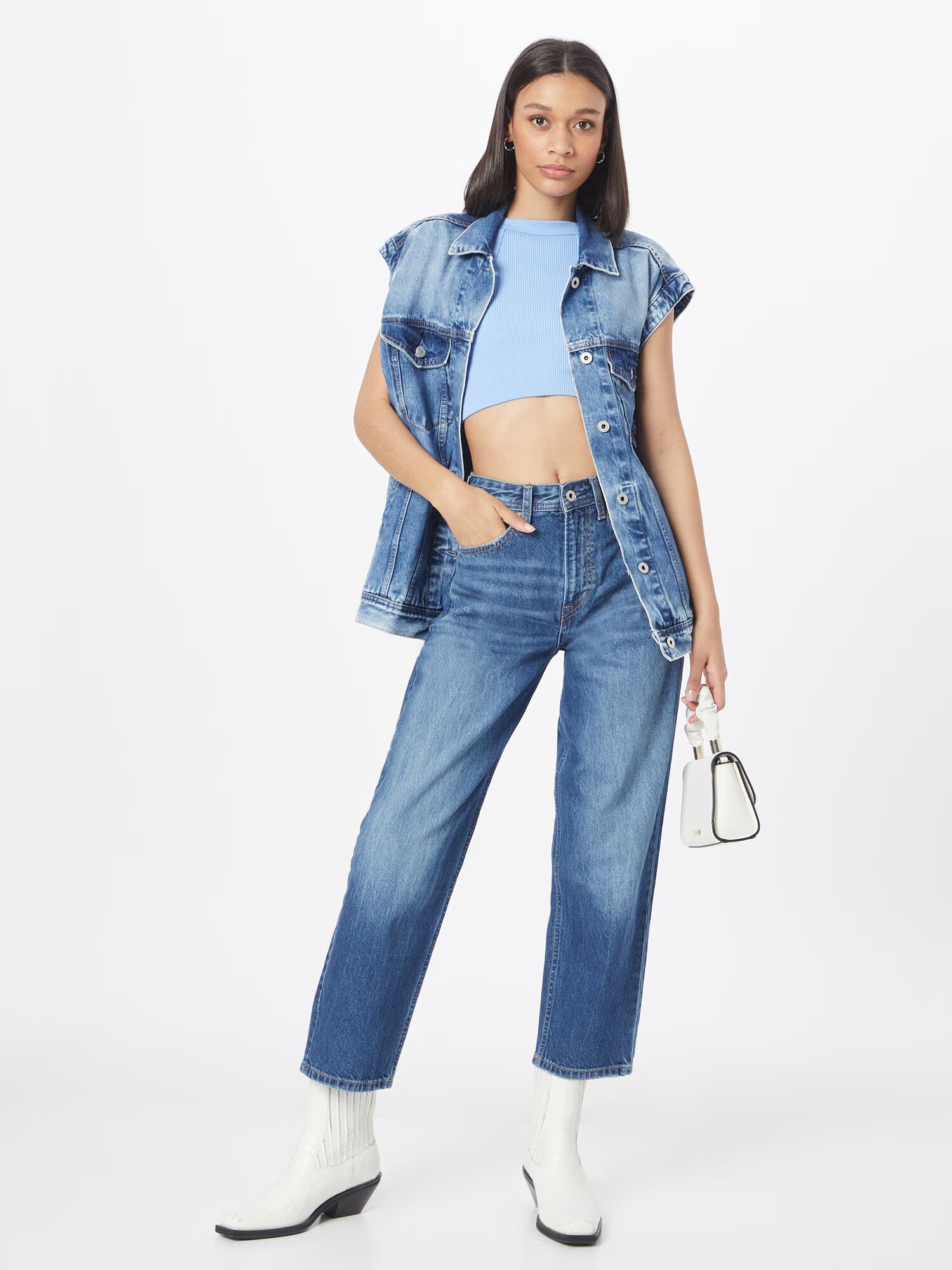 Pepe Jeans Kavbojke 'DOVER' moder denim - Pepit.si