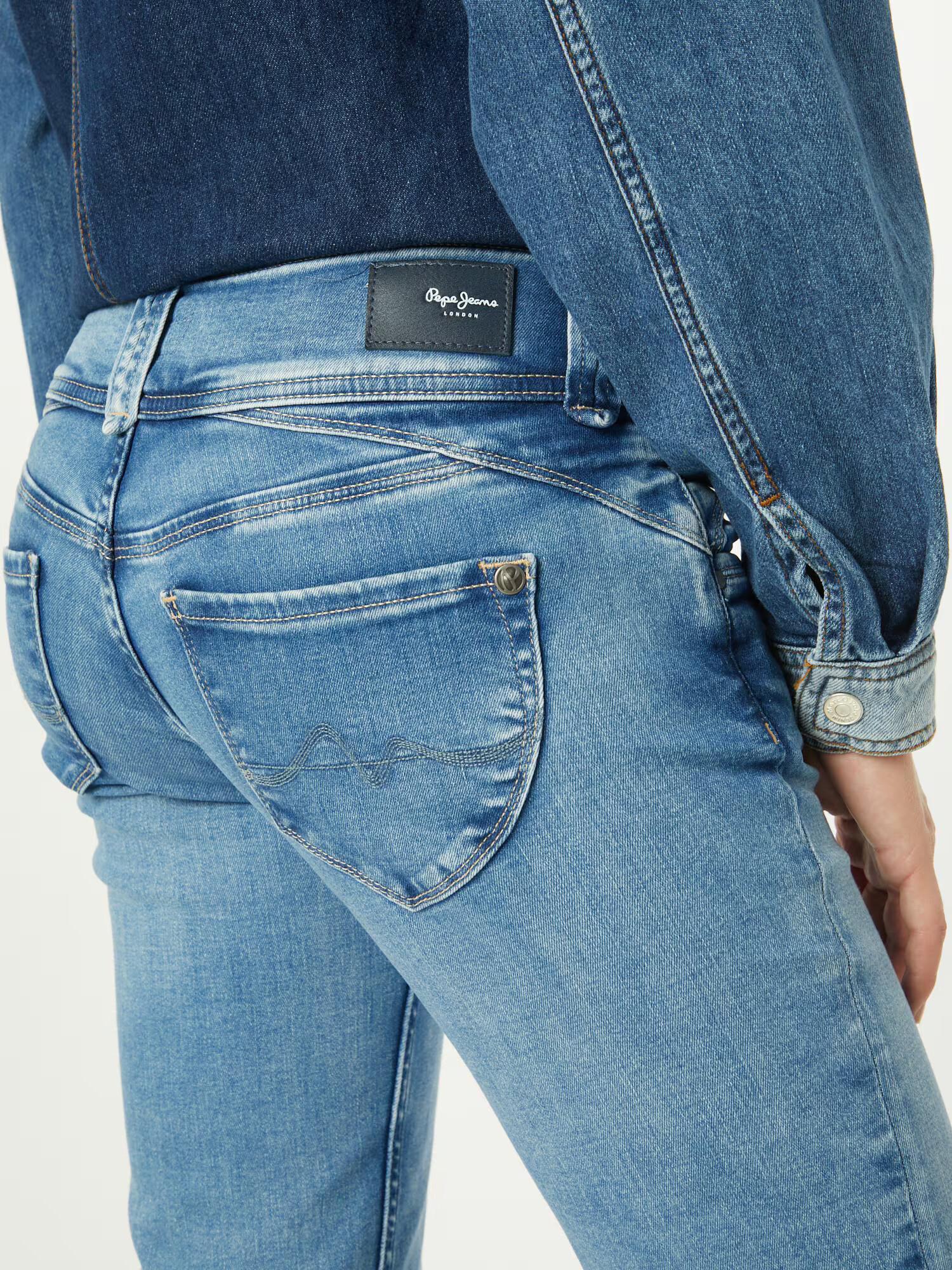 Pepe Jeans Kavbojke moder denim - Pepit.si