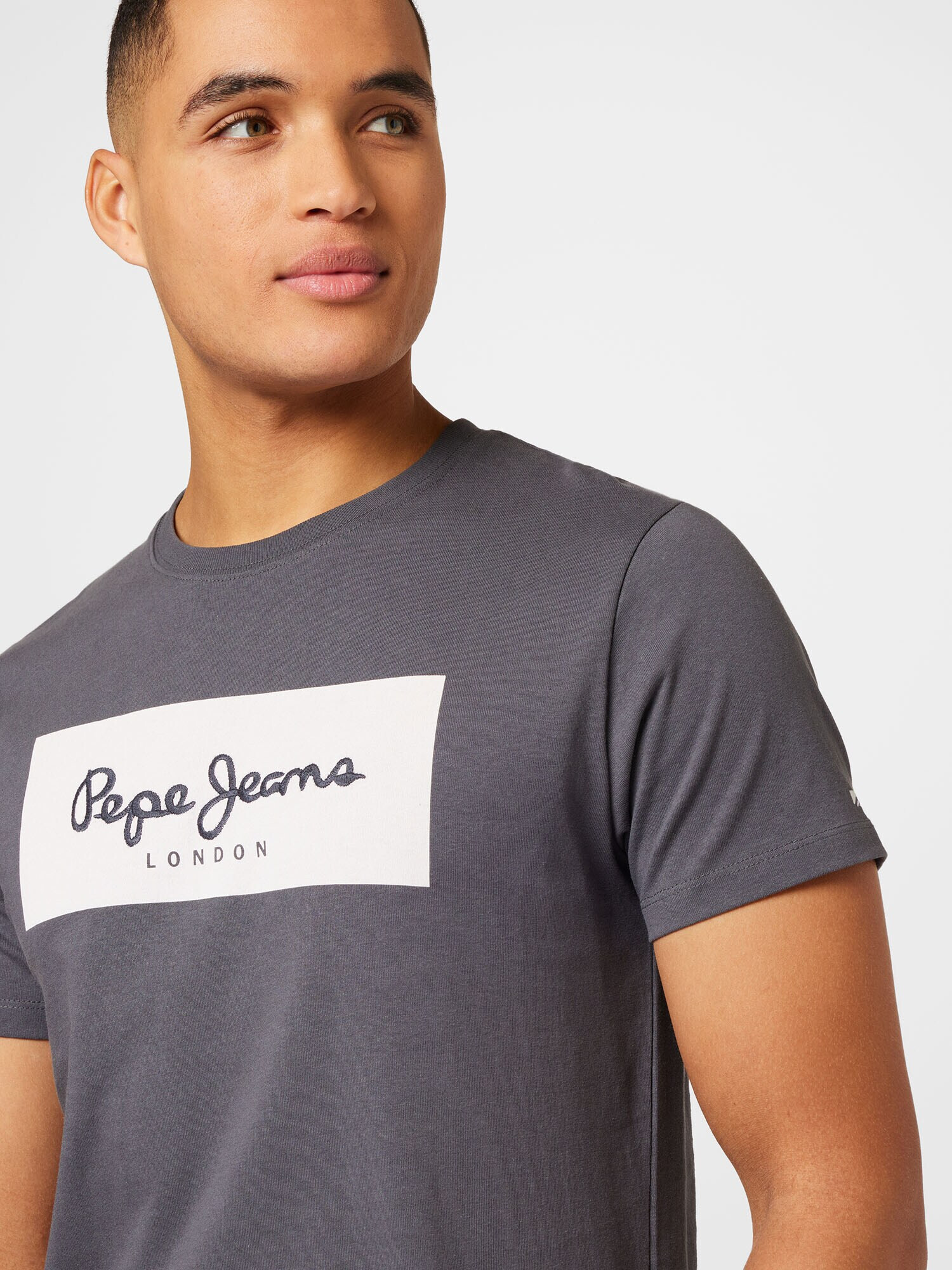 Pepe Jeans Majica 'AARON' antracit / bela - Pepit.si