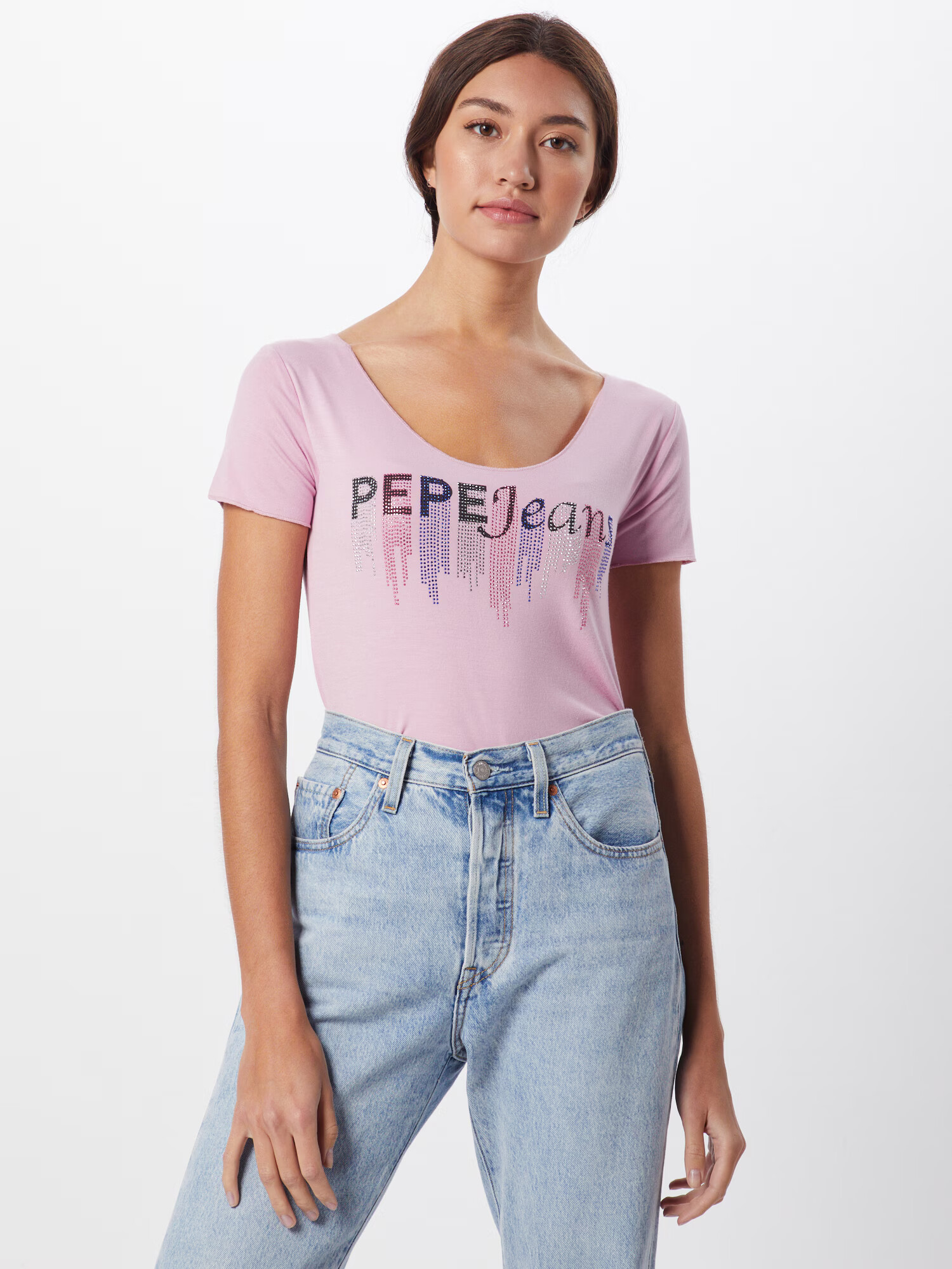 Pepe Jeans Majica 'Abbey' staro roza - Pepit.si