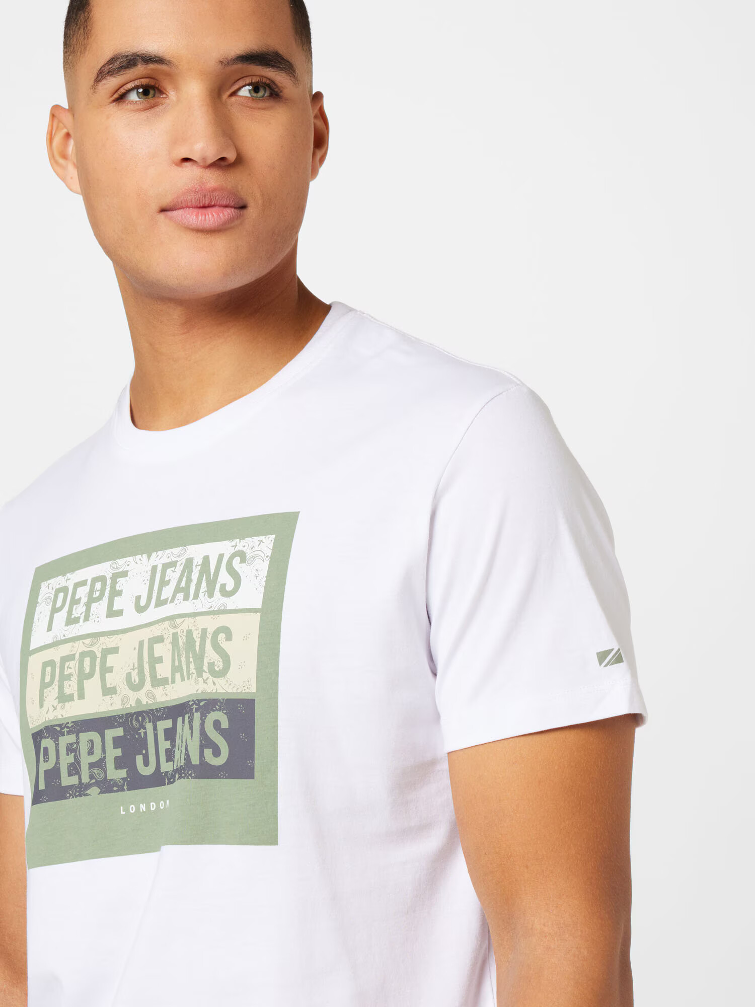 Pepe Jeans Majica 'ACEE' bež / encijan / jabolko / bela - Pepit.si