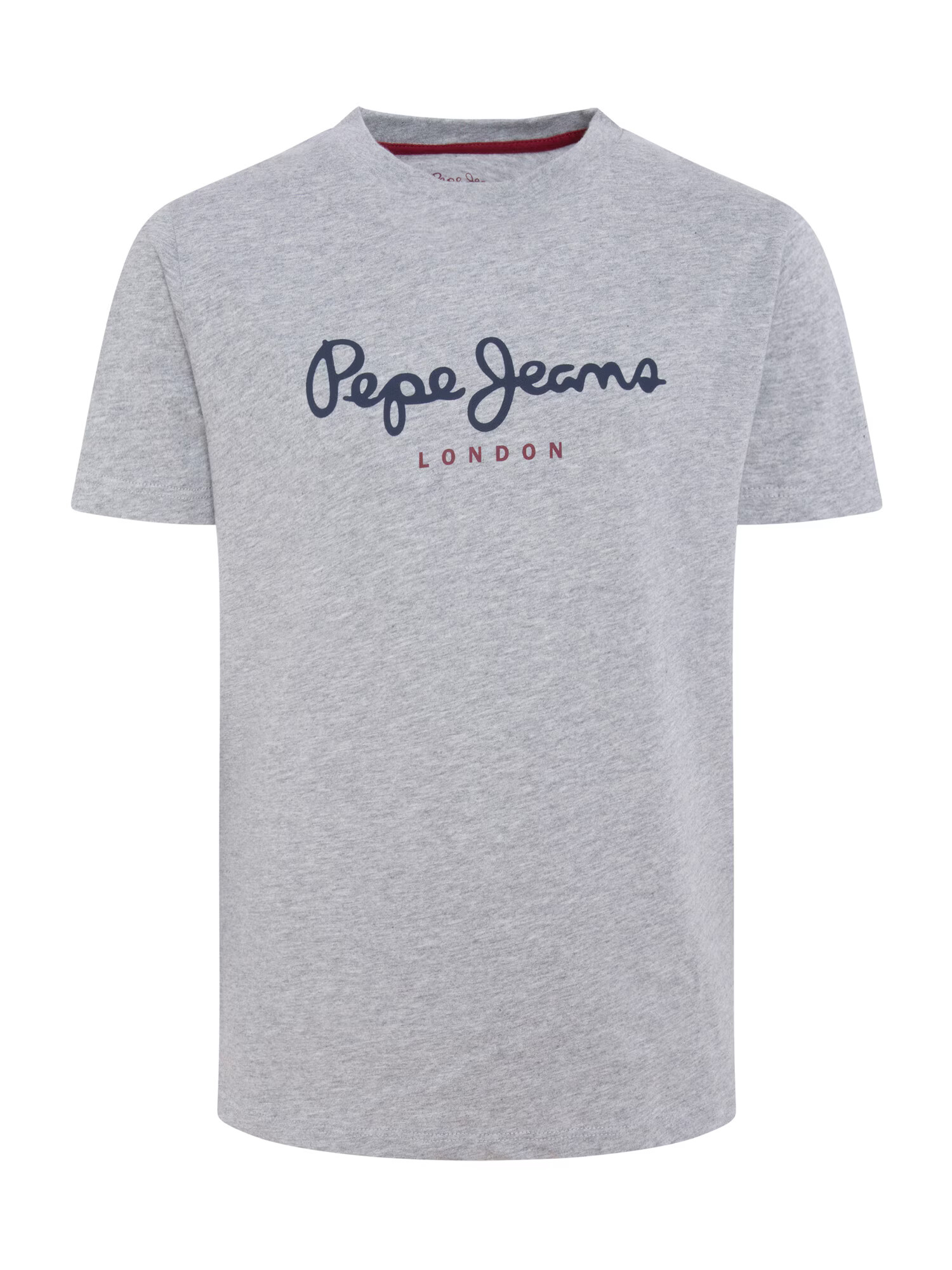 Pepe Jeans Majica 'ART' nočno modra / pegasto siva / rdeča - Pepit.si