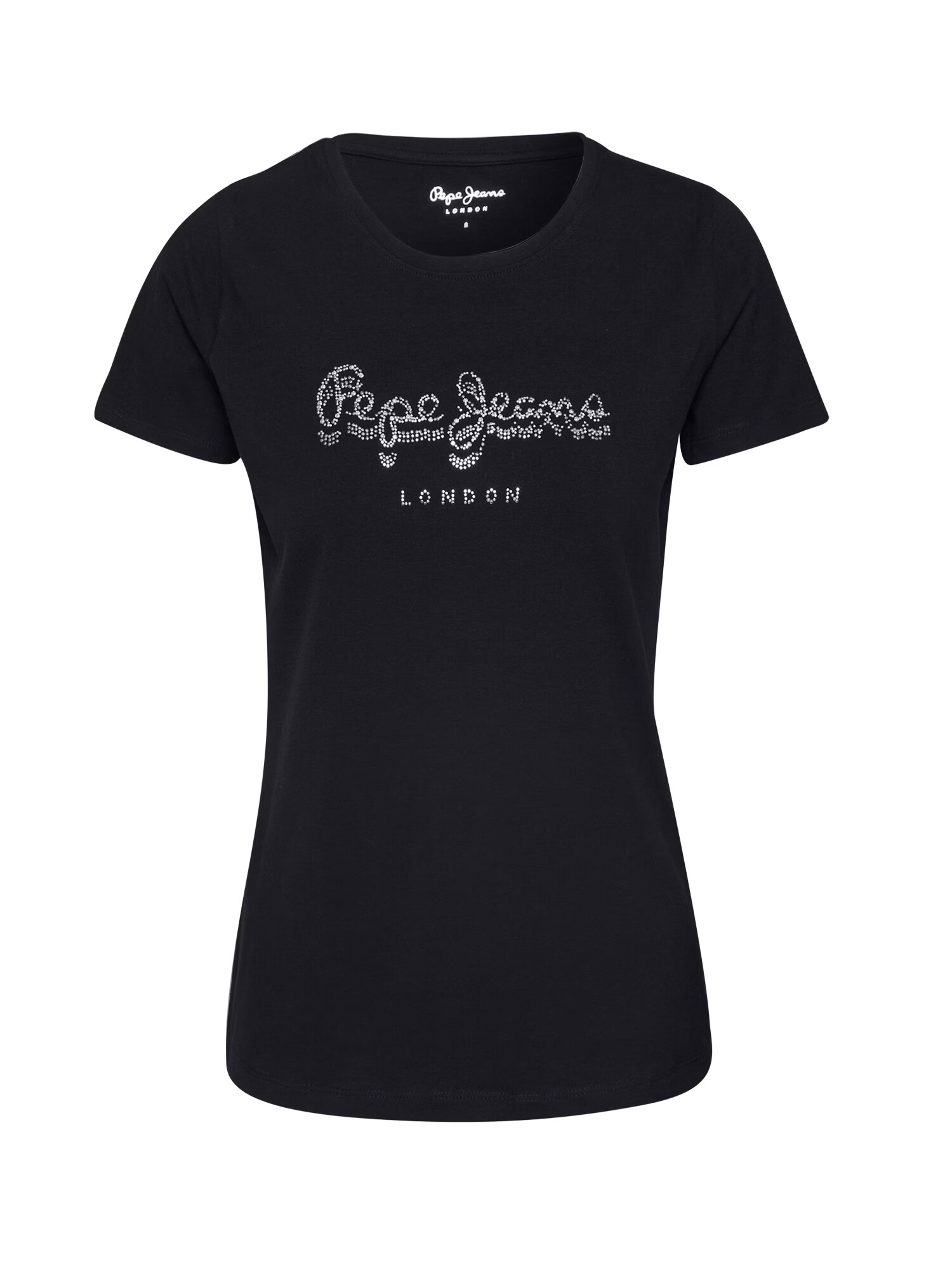 Pepe Jeans Majica 'Beatrice' srebrno-siva / črna - Pepit.si