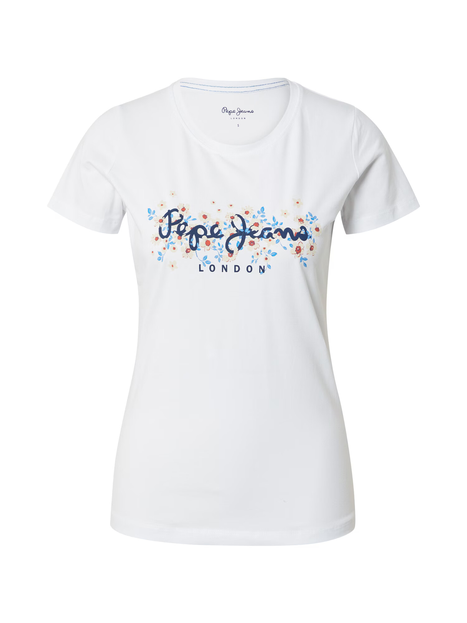 Pepe Jeans Majica 'BEGO' mornarska / svetlo modra / pastelno rumena / bela - Pepit.si