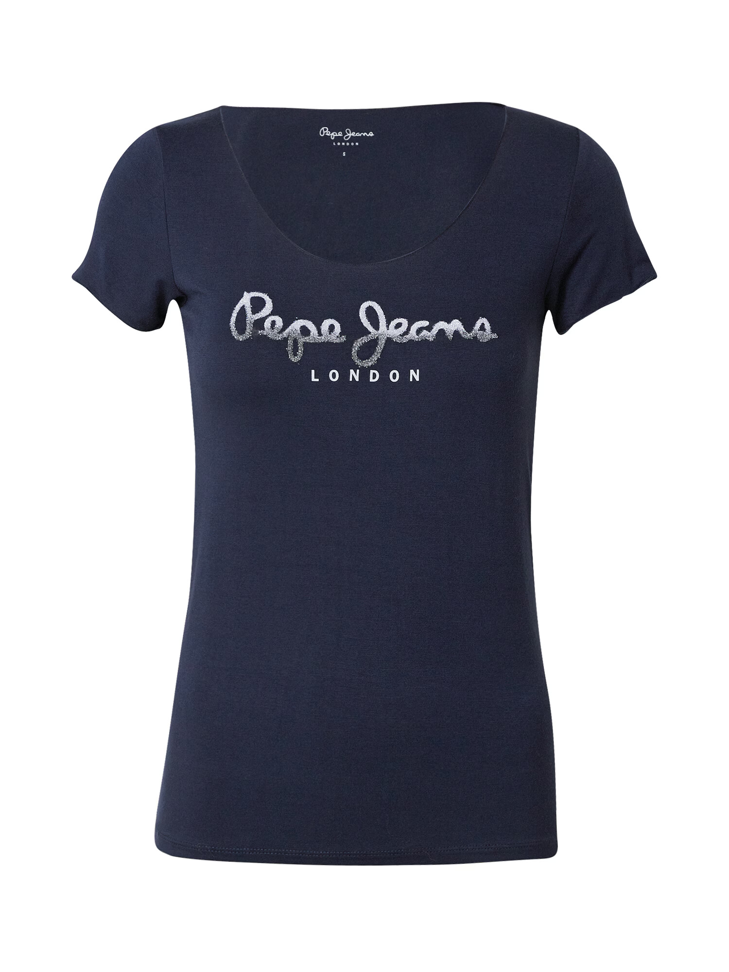 Pepe Jeans Majica 'BELINDA' mornarska / srebrna / bela - Pepit.si