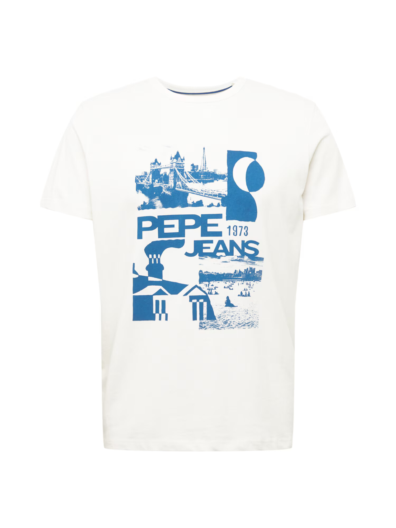 Pepe Jeans Majica 'DAN' bela / modra - Pepit.si