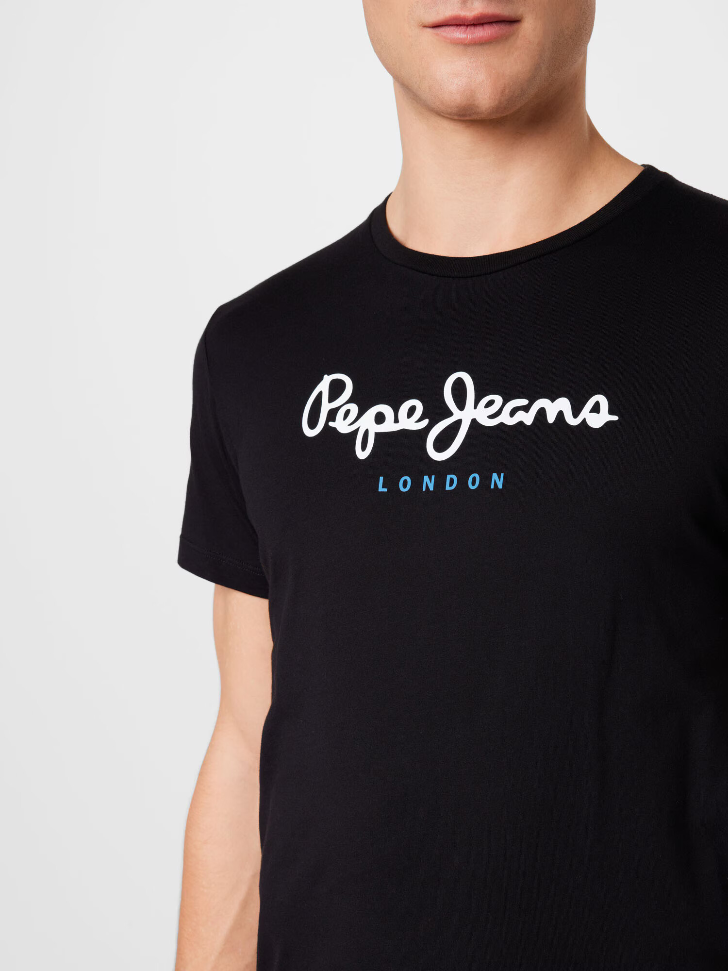 Pepe Jeans Majica 'Eggo' modra / črna / bela - Pepit.si