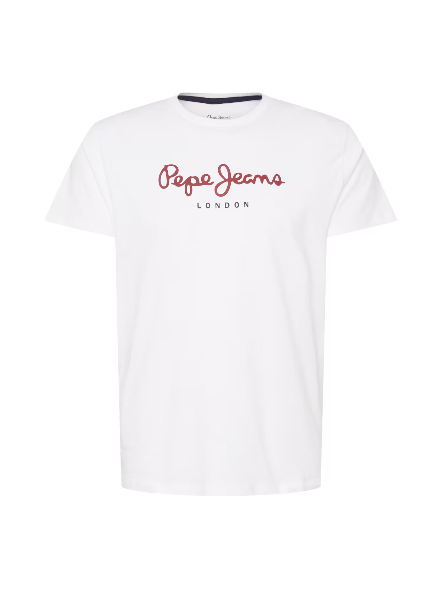 Pepe Jeans Majica 'Eggo' mornarska / temno rdeča / bela - Pepit.si