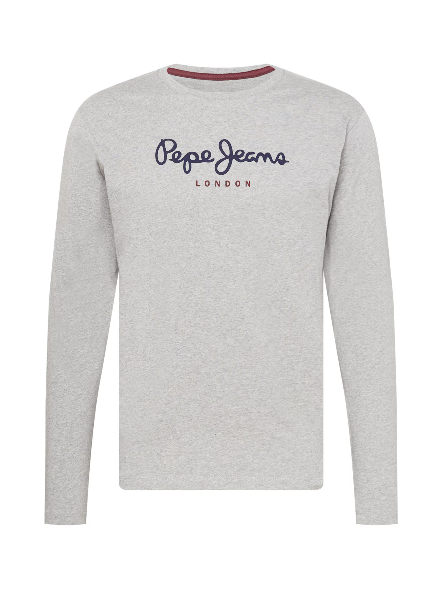 Pepe Jeans Majica 'EGGO' mornarska / pegasto siva / rubin rdeča - Pepit.si