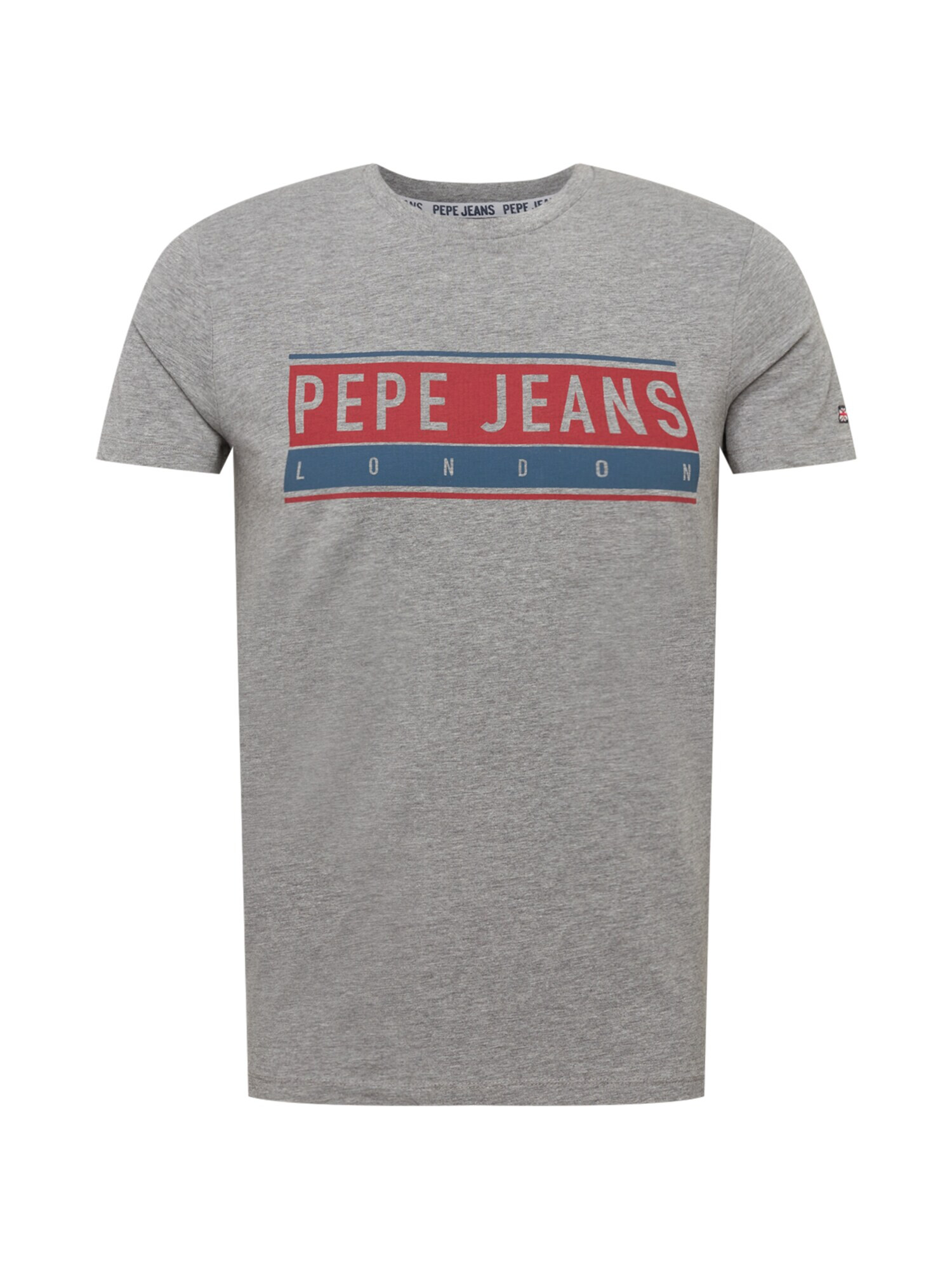 Pepe Jeans Majica 'JAYO' pegasto siva / rdeča / mornarska - Pepit.si