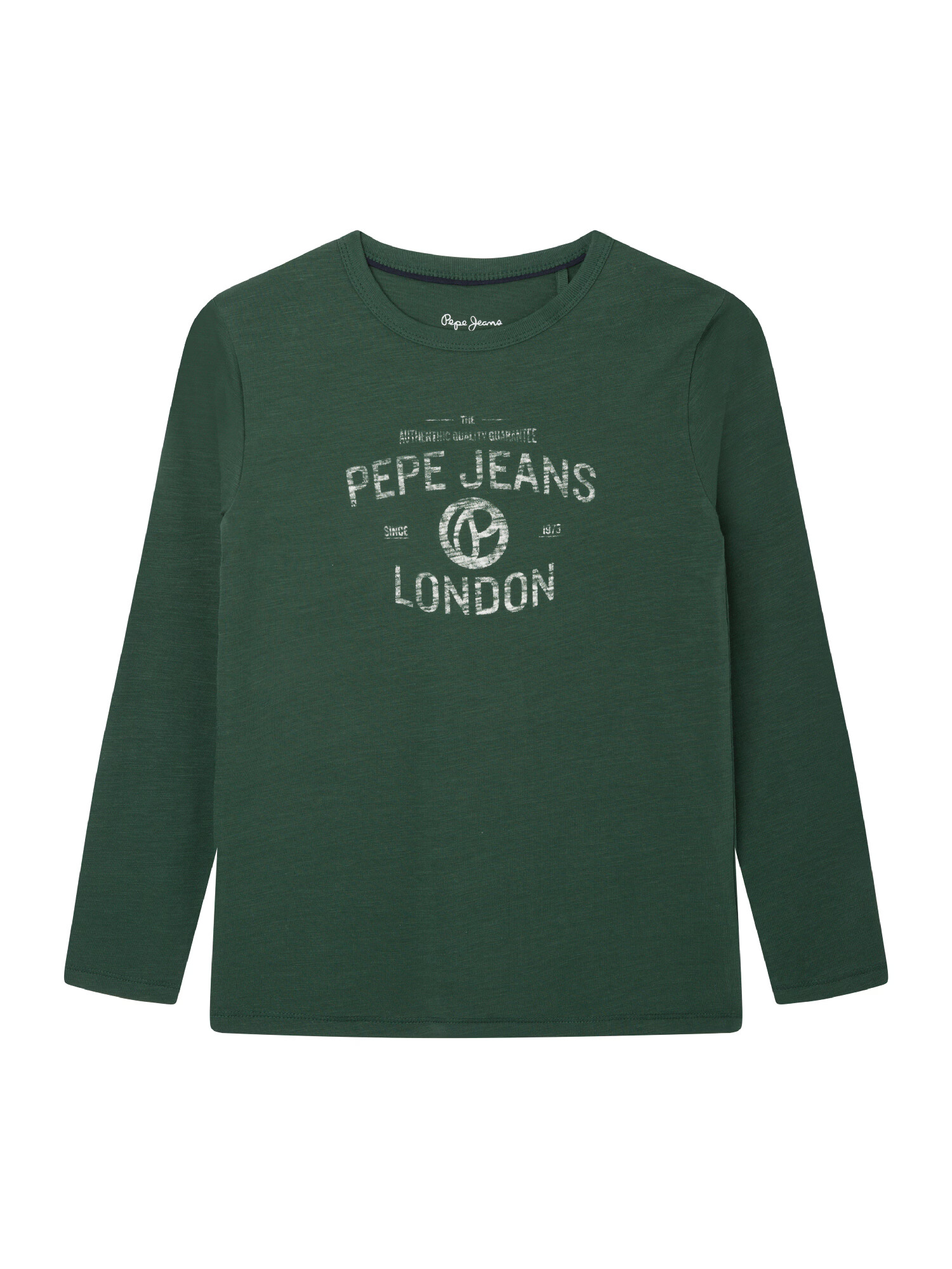 Pepe Jeans Majica 'Raven' temno zelena / bela - Pepit.si