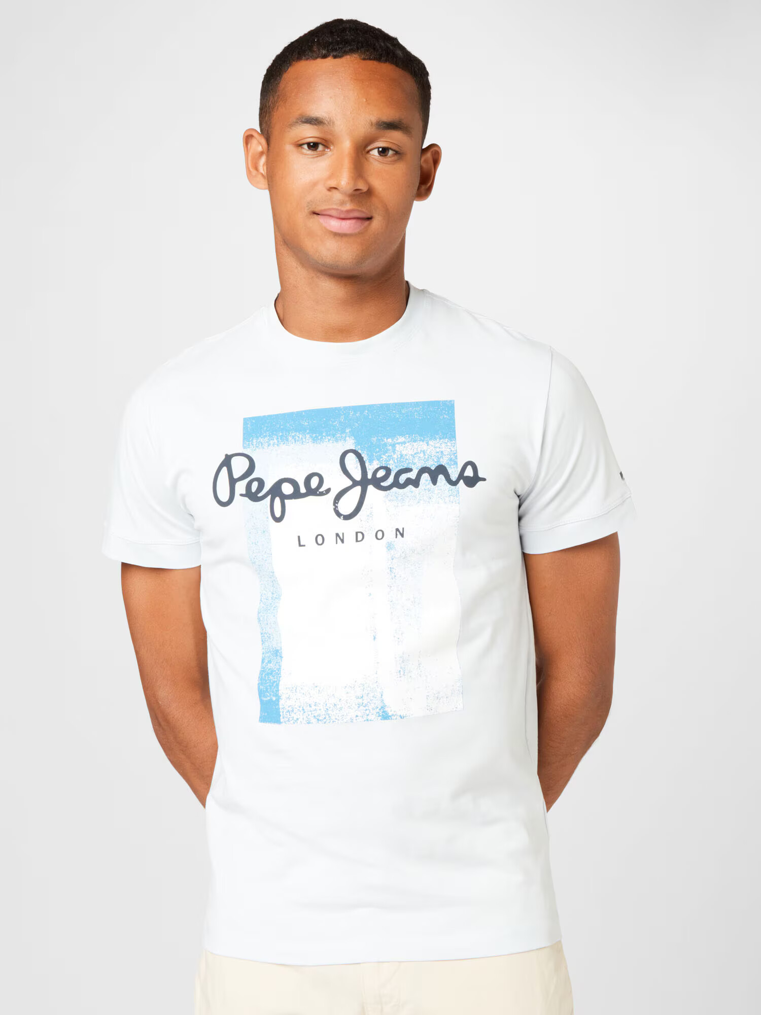 Pepe Jeans Majica 'SAWYER' marine / nebeško modra / bela - Pepit.si