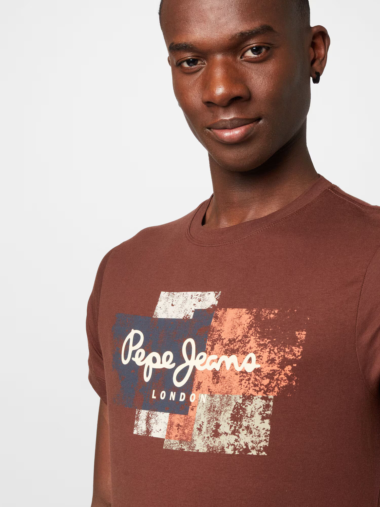 Pepe Jeans Majica 'SCOTTY' bež / marine / rjava / jastog - Pepit.si