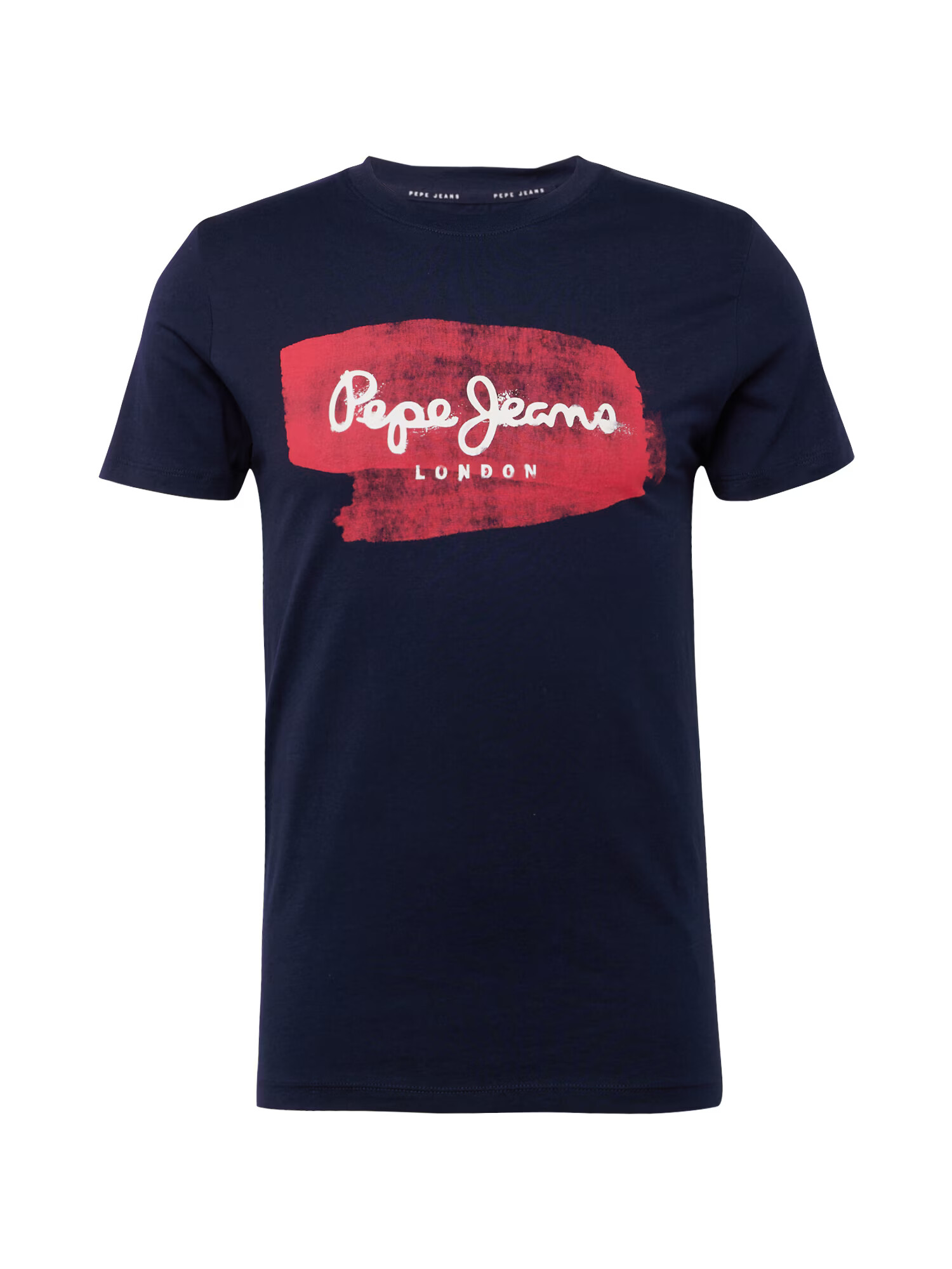 Pepe Jeans Majica 'Seth' temno modra / karminsko rdeča / bela - Pepit.si