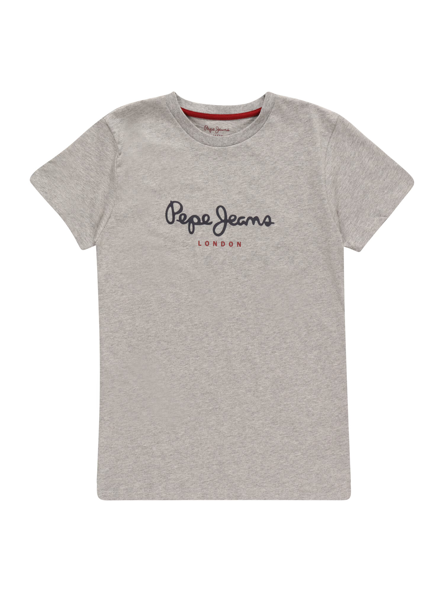 Pepe Jeans Majica svetlo siva / mornarska / rdeča - Pepit.si