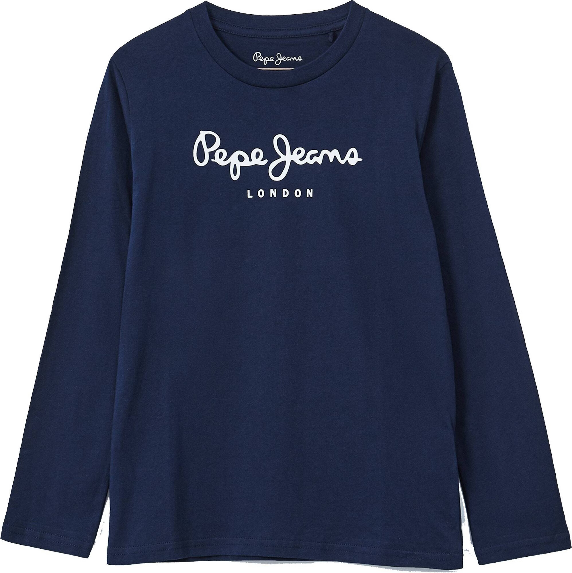 Pepe Jeans Majica temno modra / bela - Pepit.si