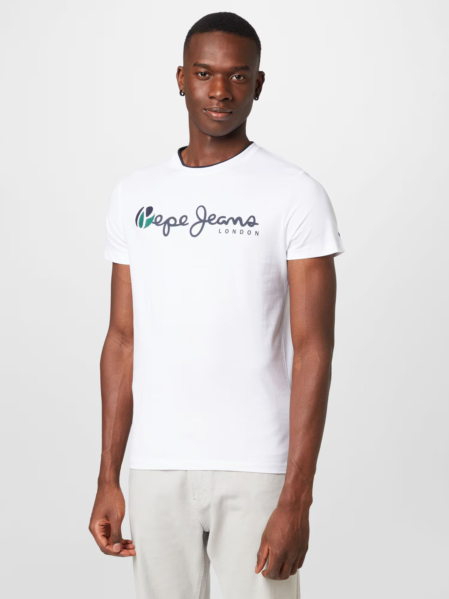 Pepe Jeans Majica 'TRUMAN' nočno modra / zelena / bela - Pepit.si