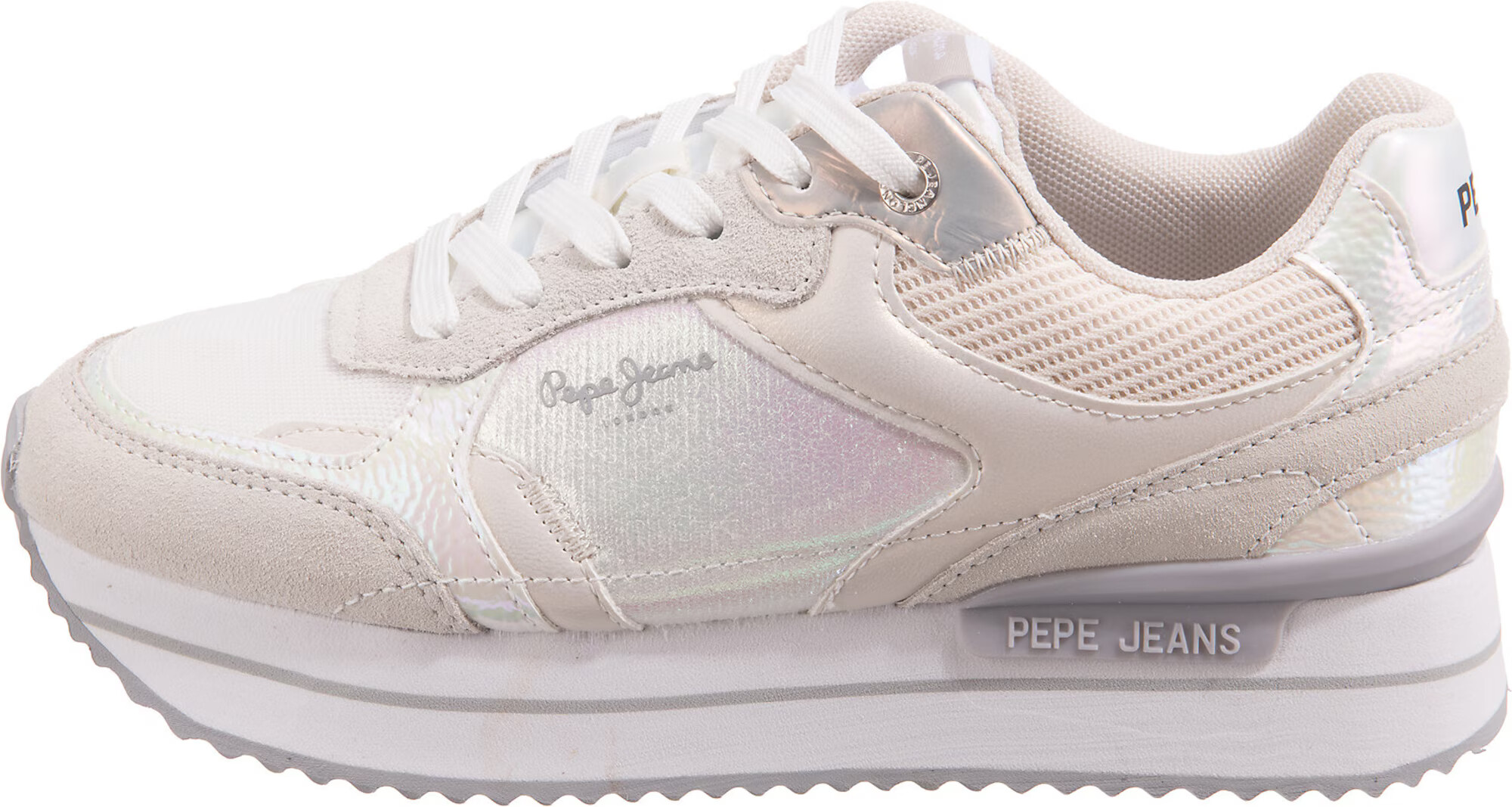 Pepe Jeans Nizke superge ' Rusper Pearl' kremna / siva / bela - Pepit.si