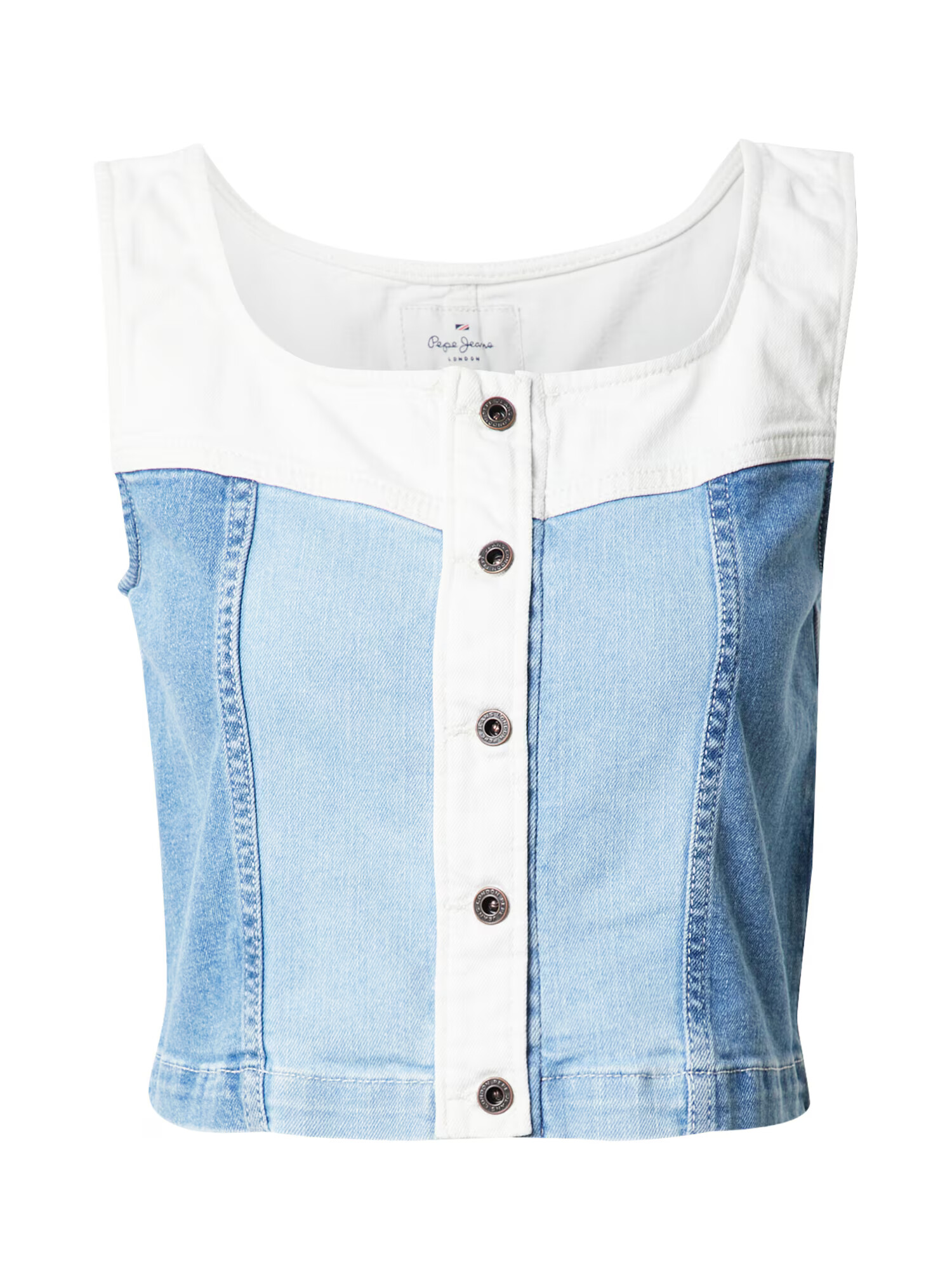 Pepe Jeans Top 'RUBY BLEND' dimno modra / bela - Pepit.si