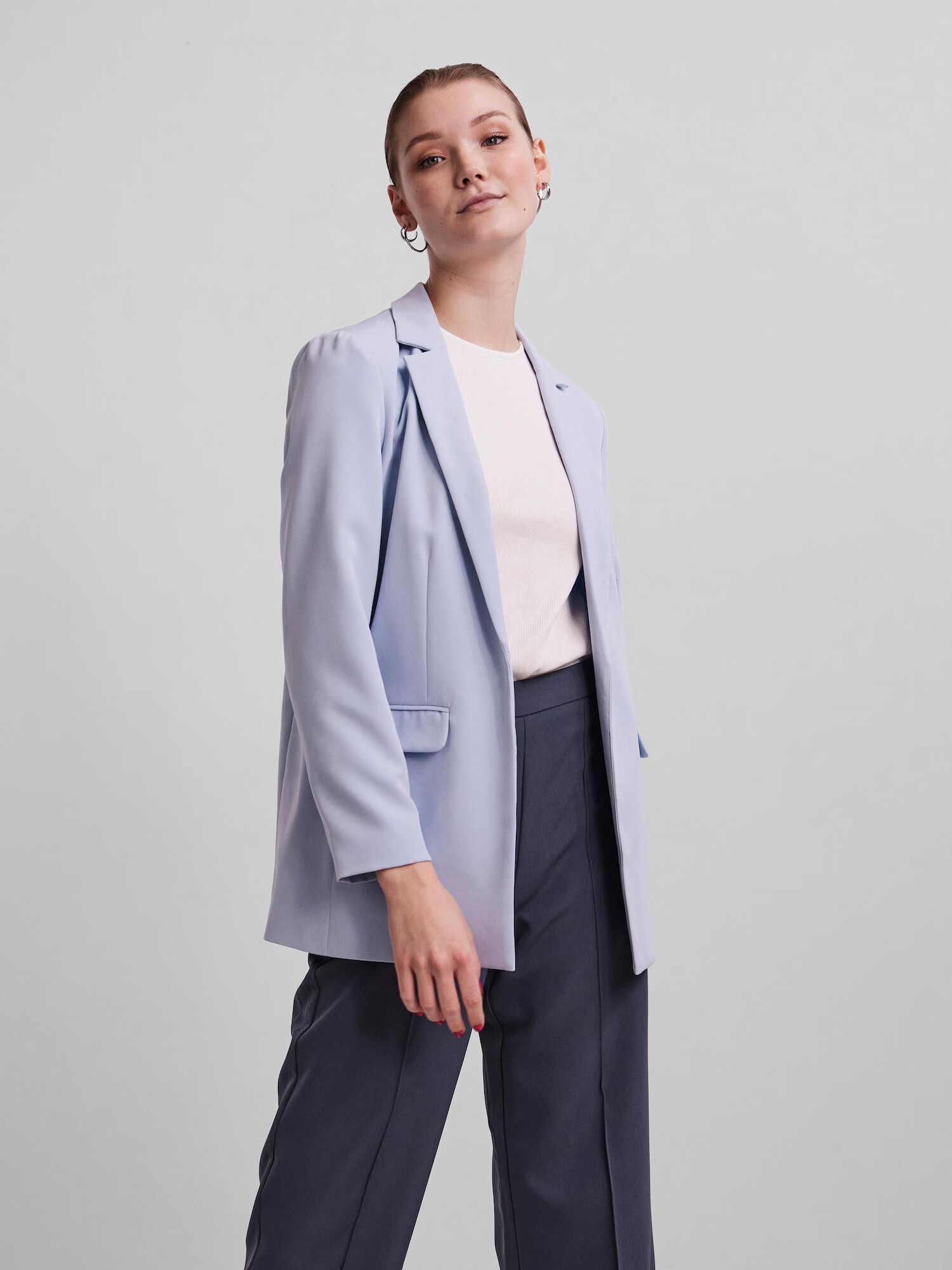 PIECES Blazer 'Bossy' svetlo modra - Pepit.si