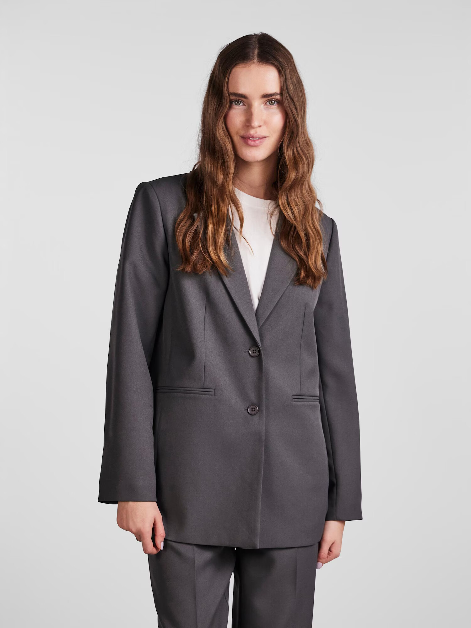 PIECES Blazer 'NEVA' temno siva - Pepit.si