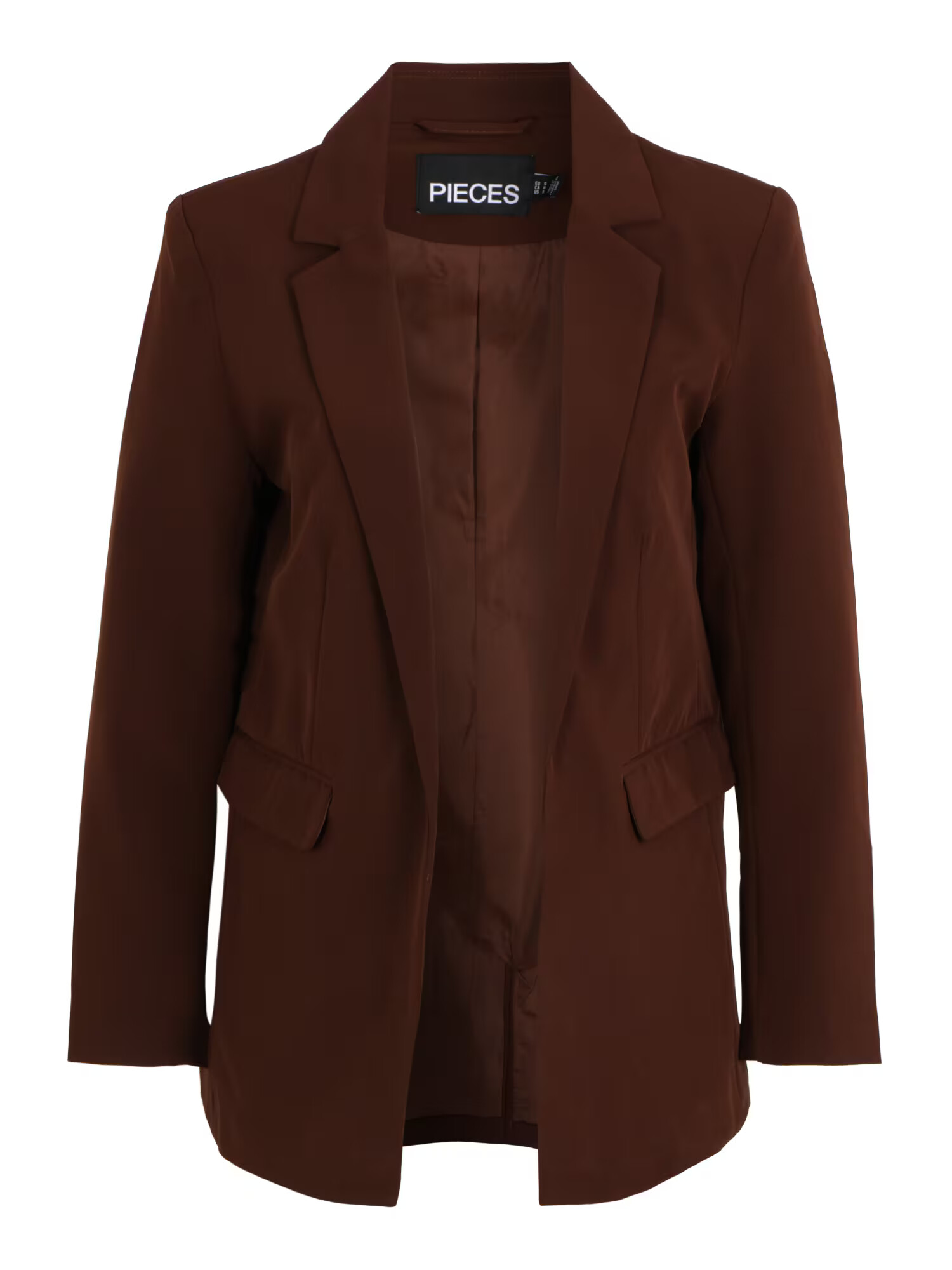 Pieces Petite Blazer 'BOSSY' temno rjava - Pepit.si