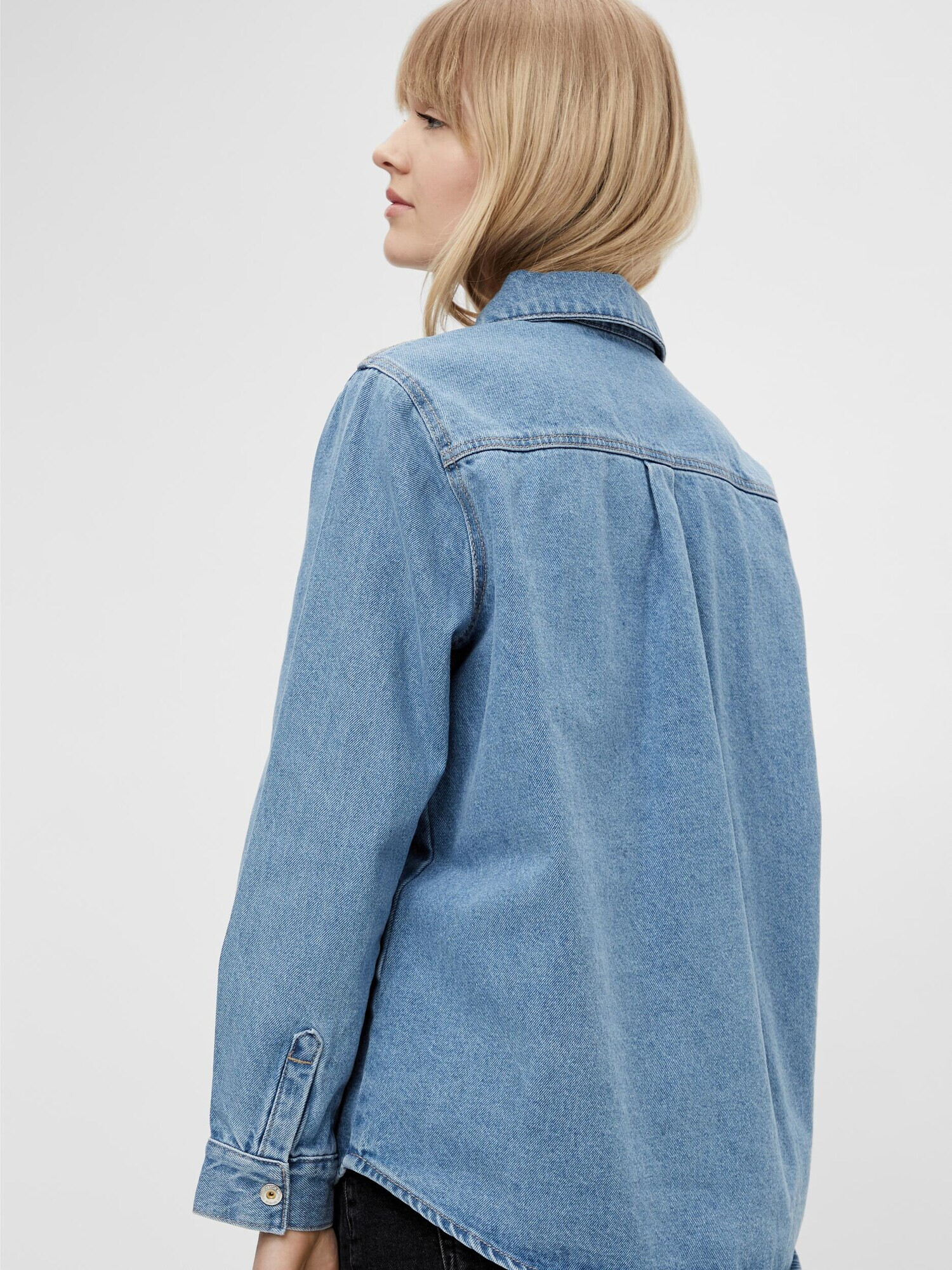 PIECES Prehodna jakna 'Gray' moder denim - Pepit.si