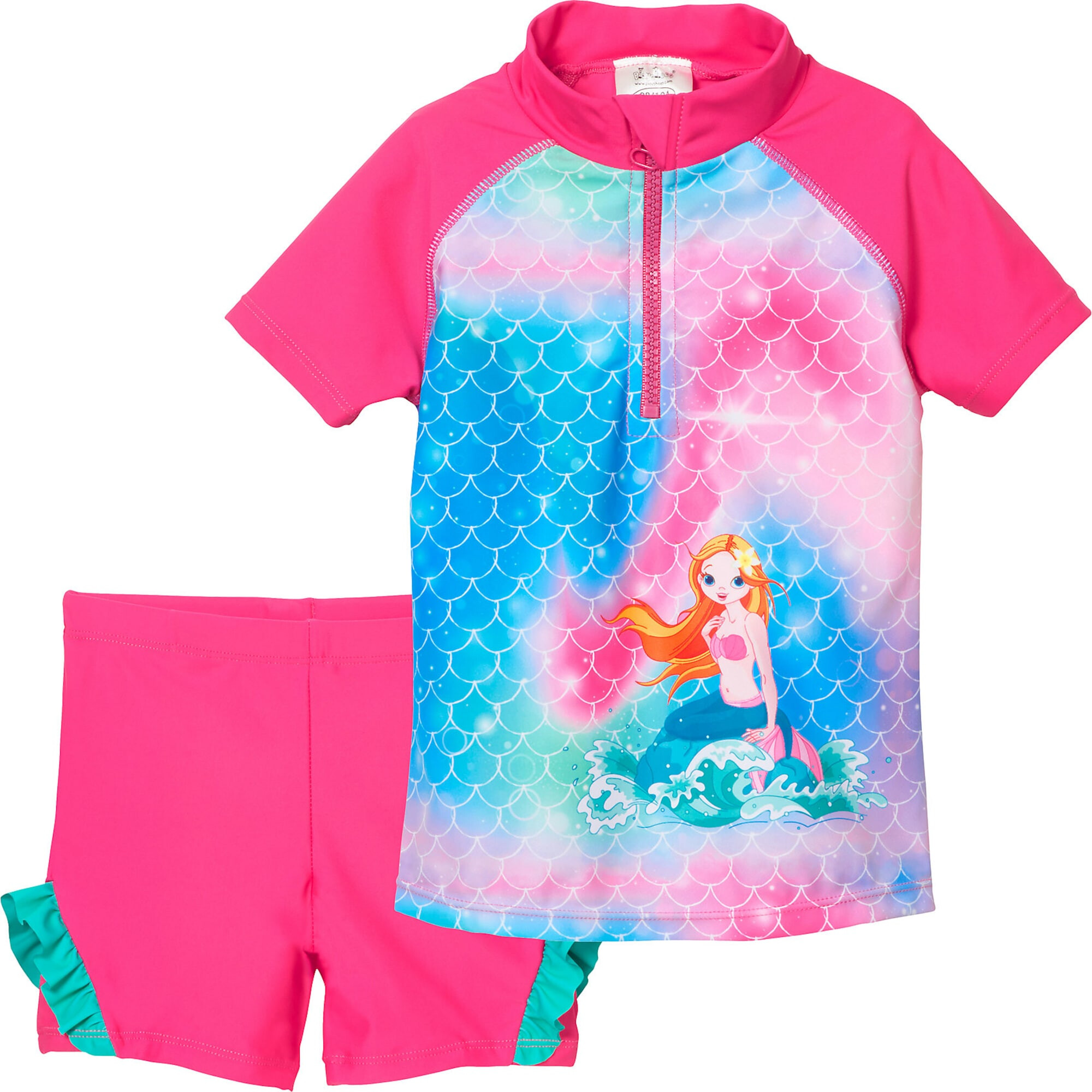 PLAYSHOES UV-zaščita 'Schwimmshirt + Badehose' mešane barve / roza - Pepit.si