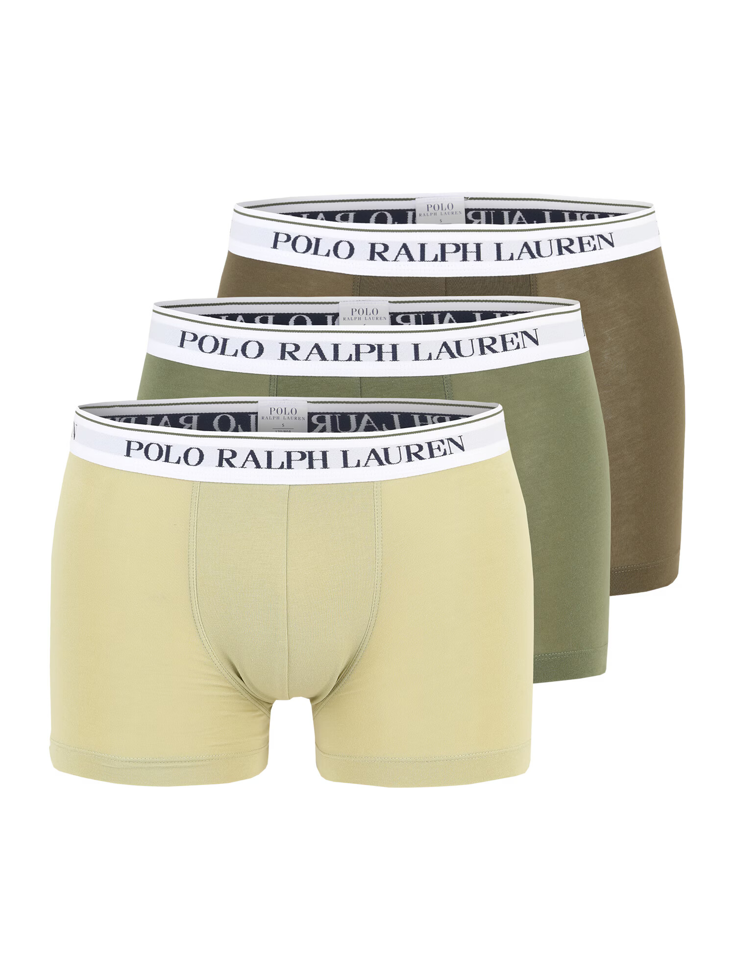 Polo Ralph Lauren Boksarice pastelno rumena / kaki / oliva / črna / bela - Pepit.si