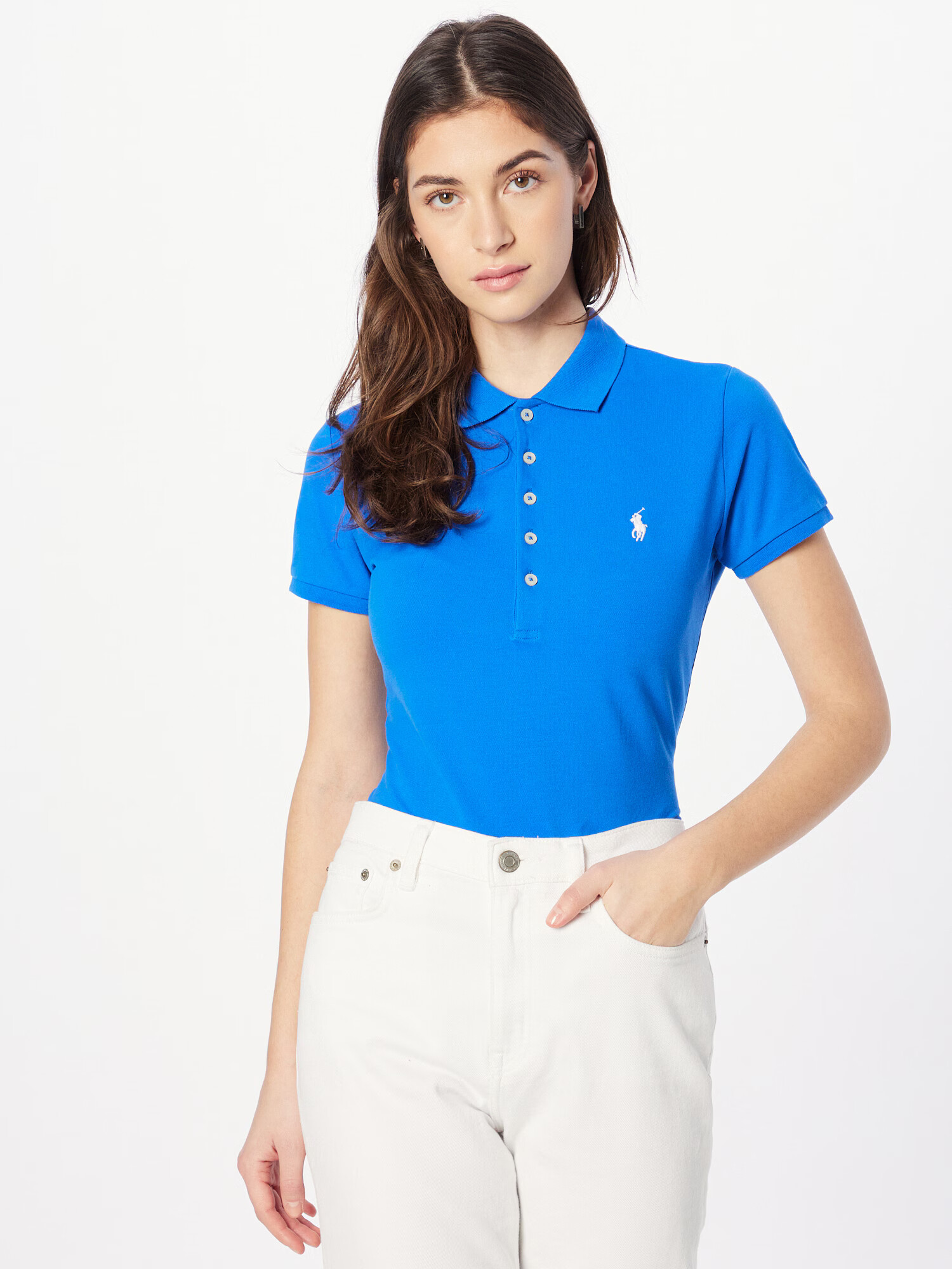 Polo Ralph Lauren Majica 'JULIE' temno modra / bela - Pepit.si