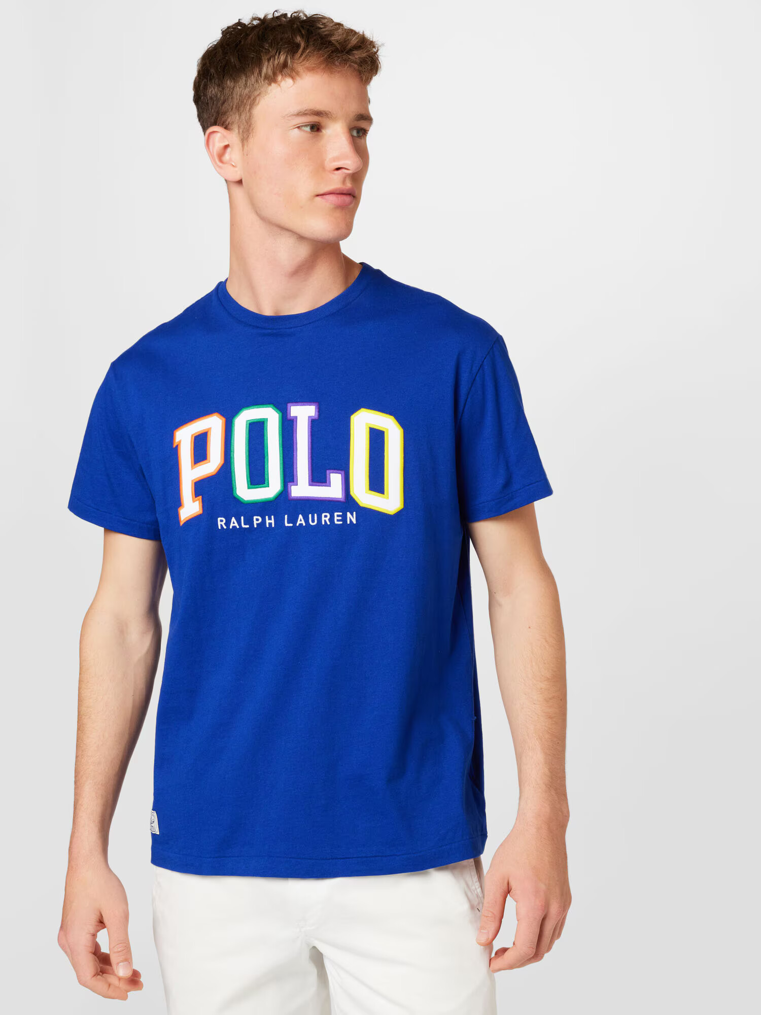 Polo Ralph Lauren Majica kraljevo modra / svetlo modra / pastelno rumena / bela - Pepit.si