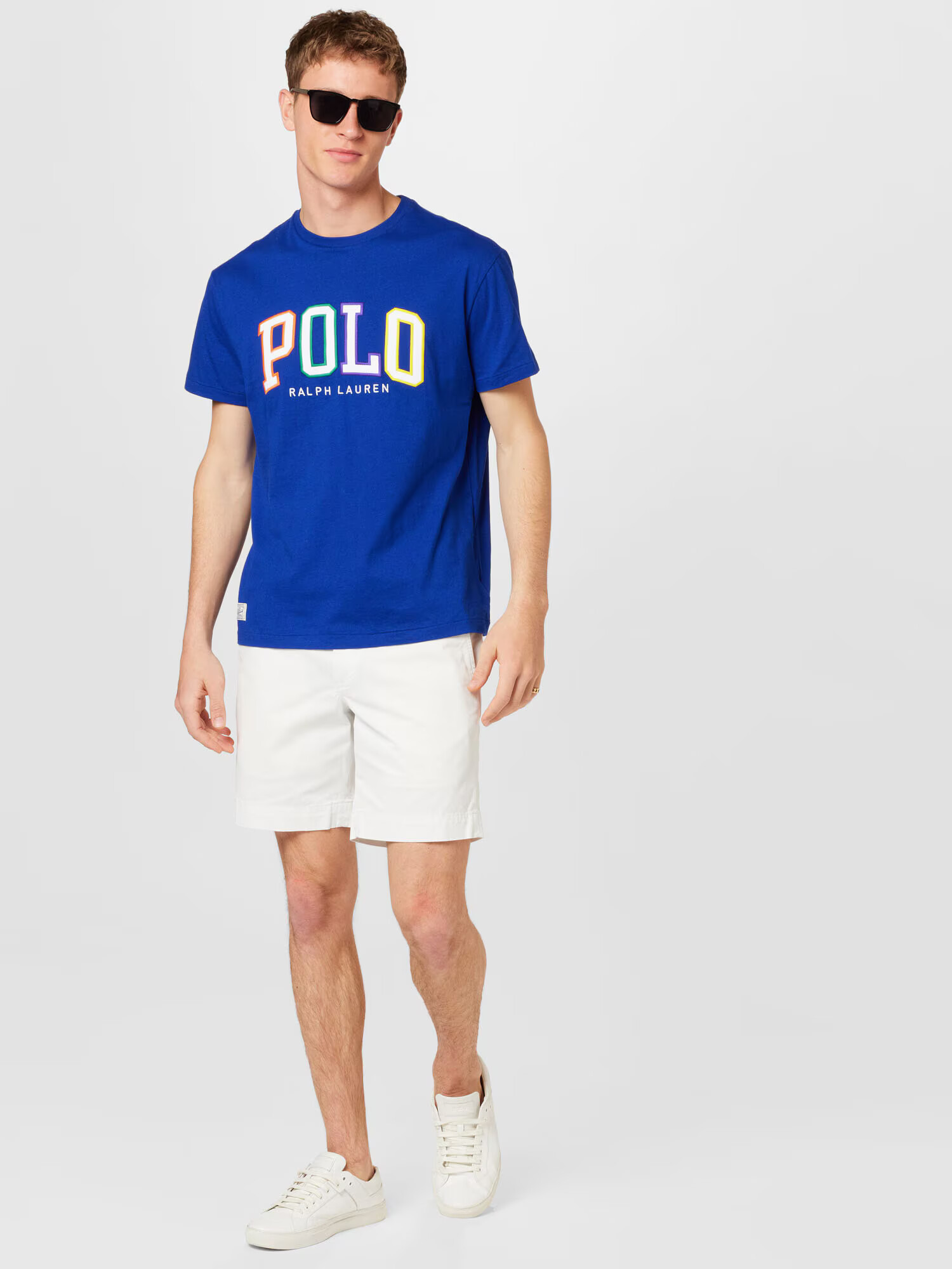 Polo Ralph Lauren Majica kraljevo modra / svetlo modra / pastelno rumena / bela - Pepit.si