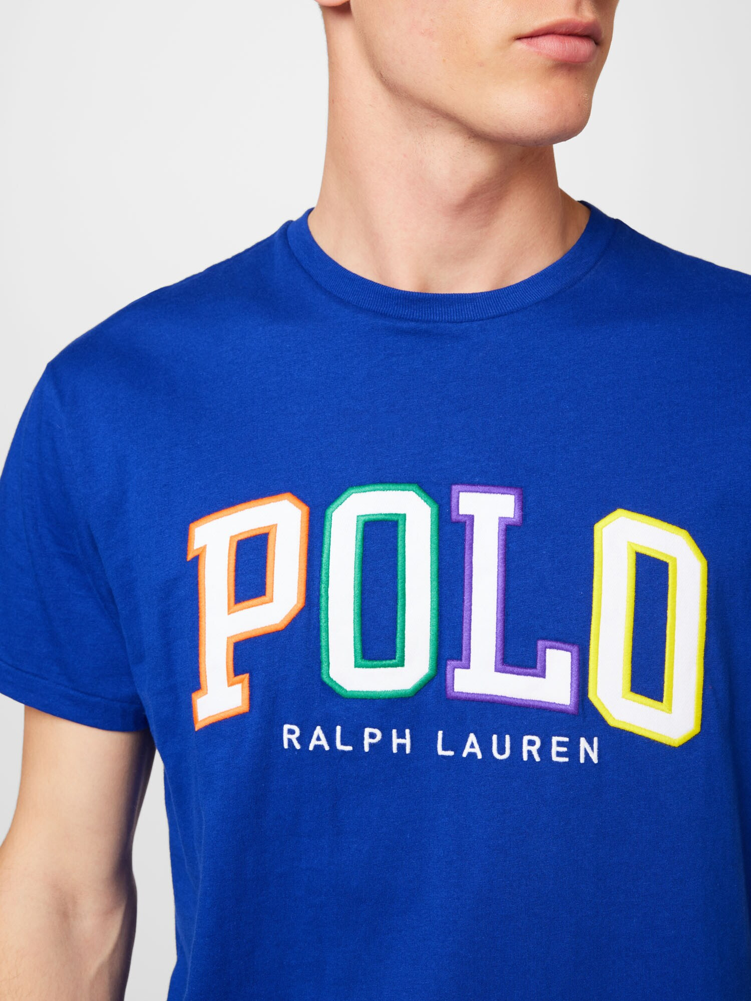 Polo Ralph Lauren Majica kraljevo modra / svetlo modra / pastelno rumena / bela - Pepit.si