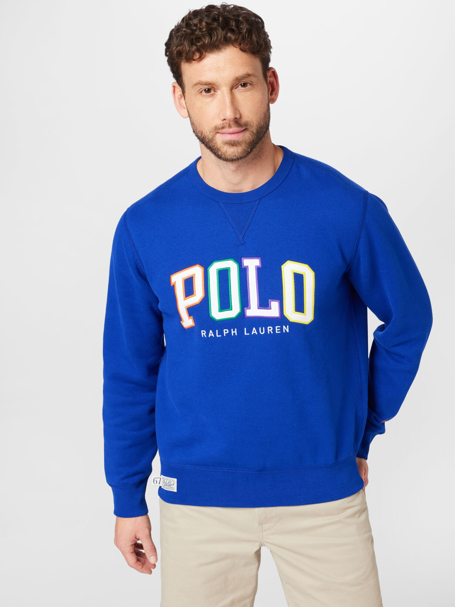 Polo Ralph Lauren Majica kraljevo modra / travnato zelena / temno liila / oranžna - Pepit.si