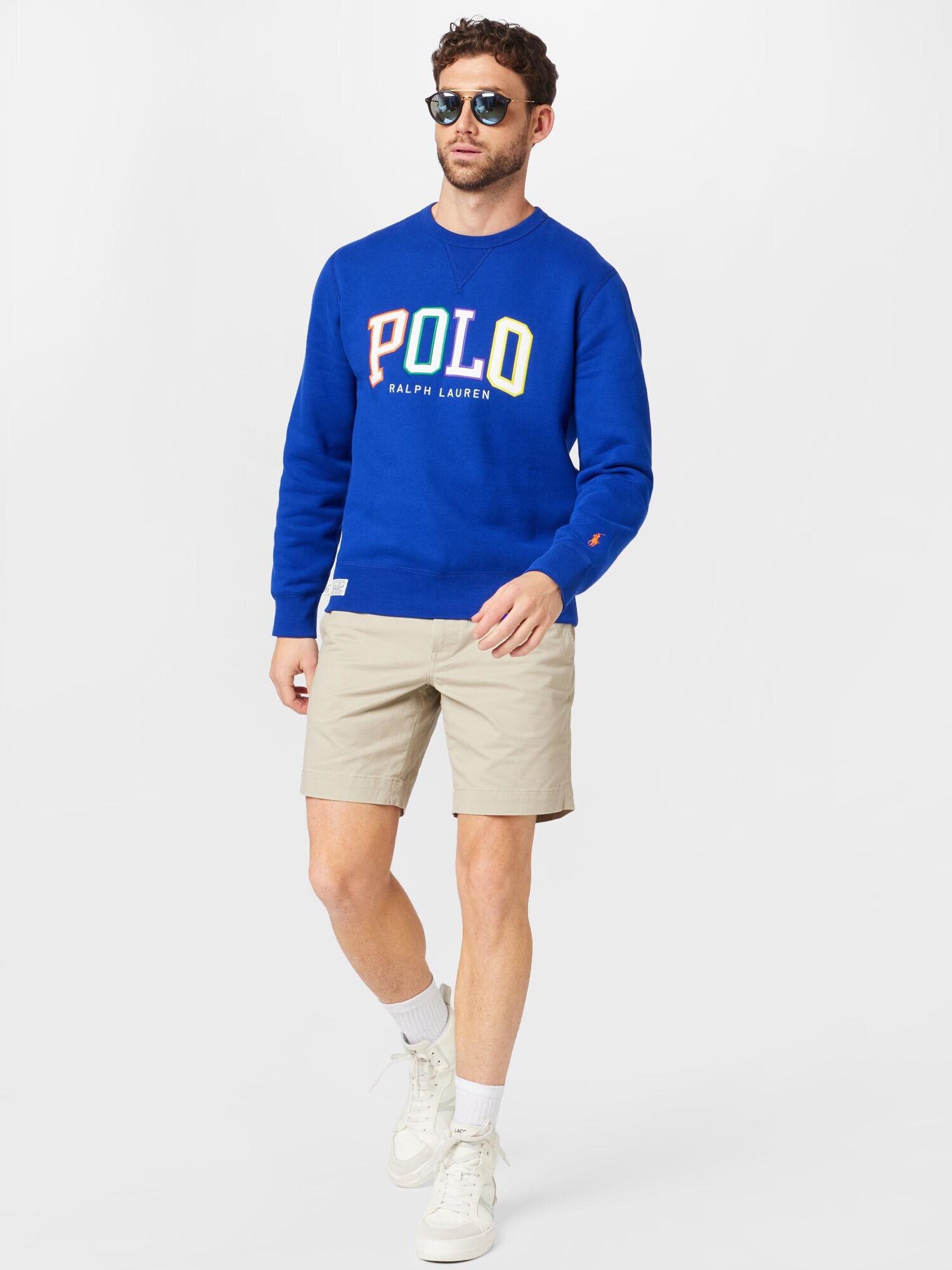 Polo Ralph Lauren Majica kraljevo modra / travnato zelena / temno liila / oranžna - Pepit.si