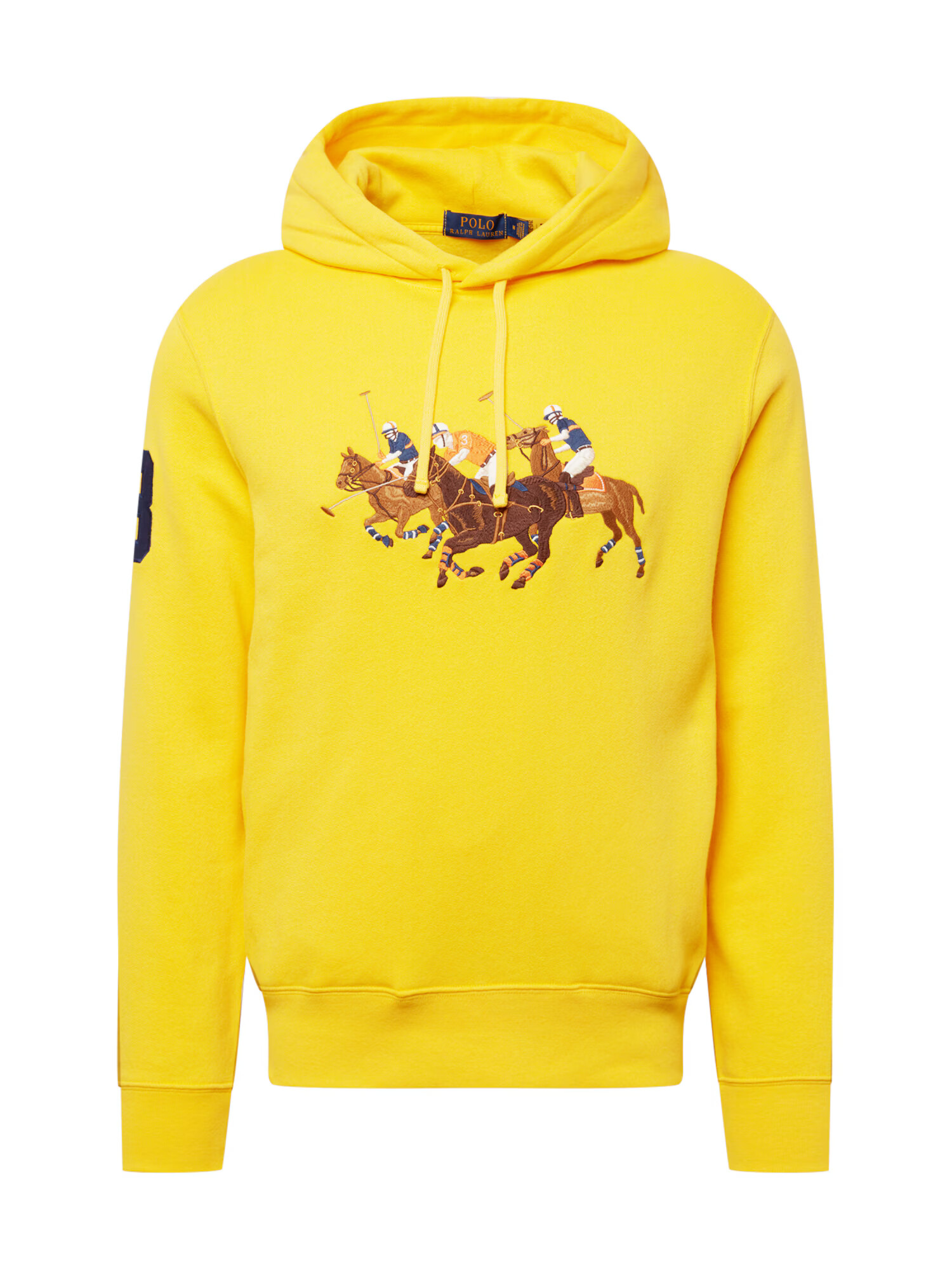 Polo Ralph Lauren Majica mornarska / rjava / svetlo rjava / rumena - Pepit.si