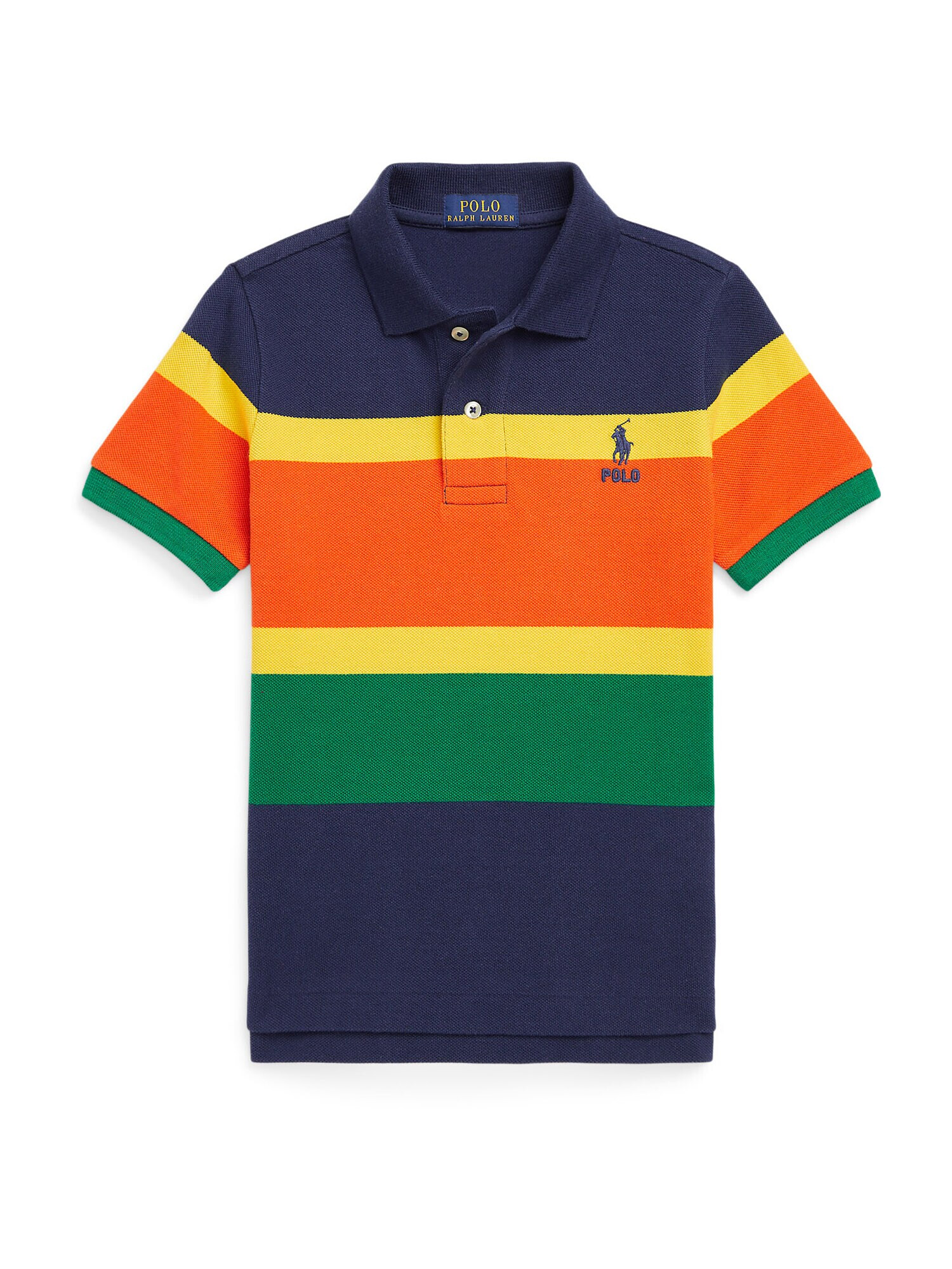 Polo Ralph Lauren Majica mornarska / rumena / zelena / oranžna - Pepit.si