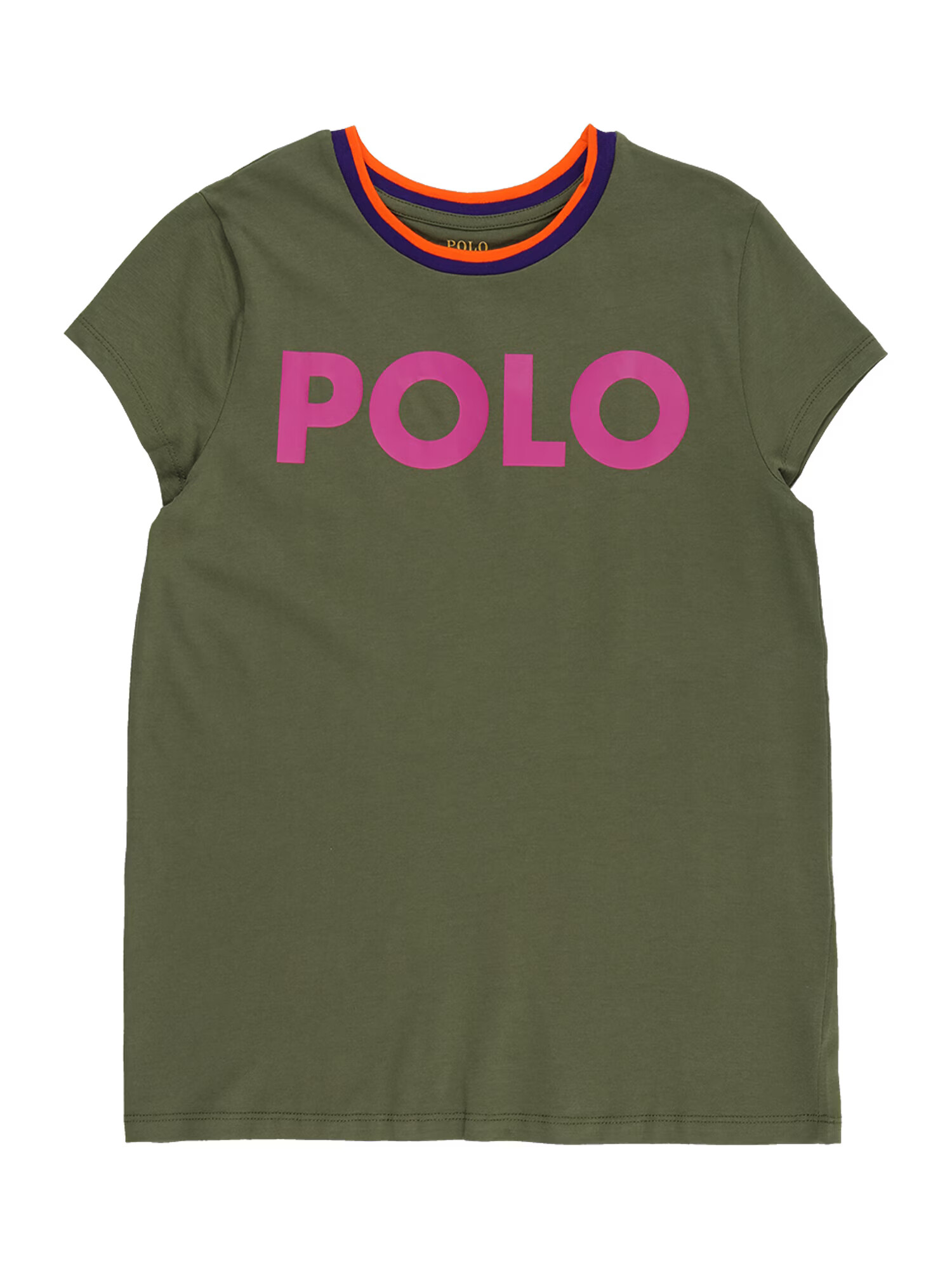 Polo Ralph Lauren Majica temno modra / oliva / neonsko oranžna / temno roza - Pepit.si