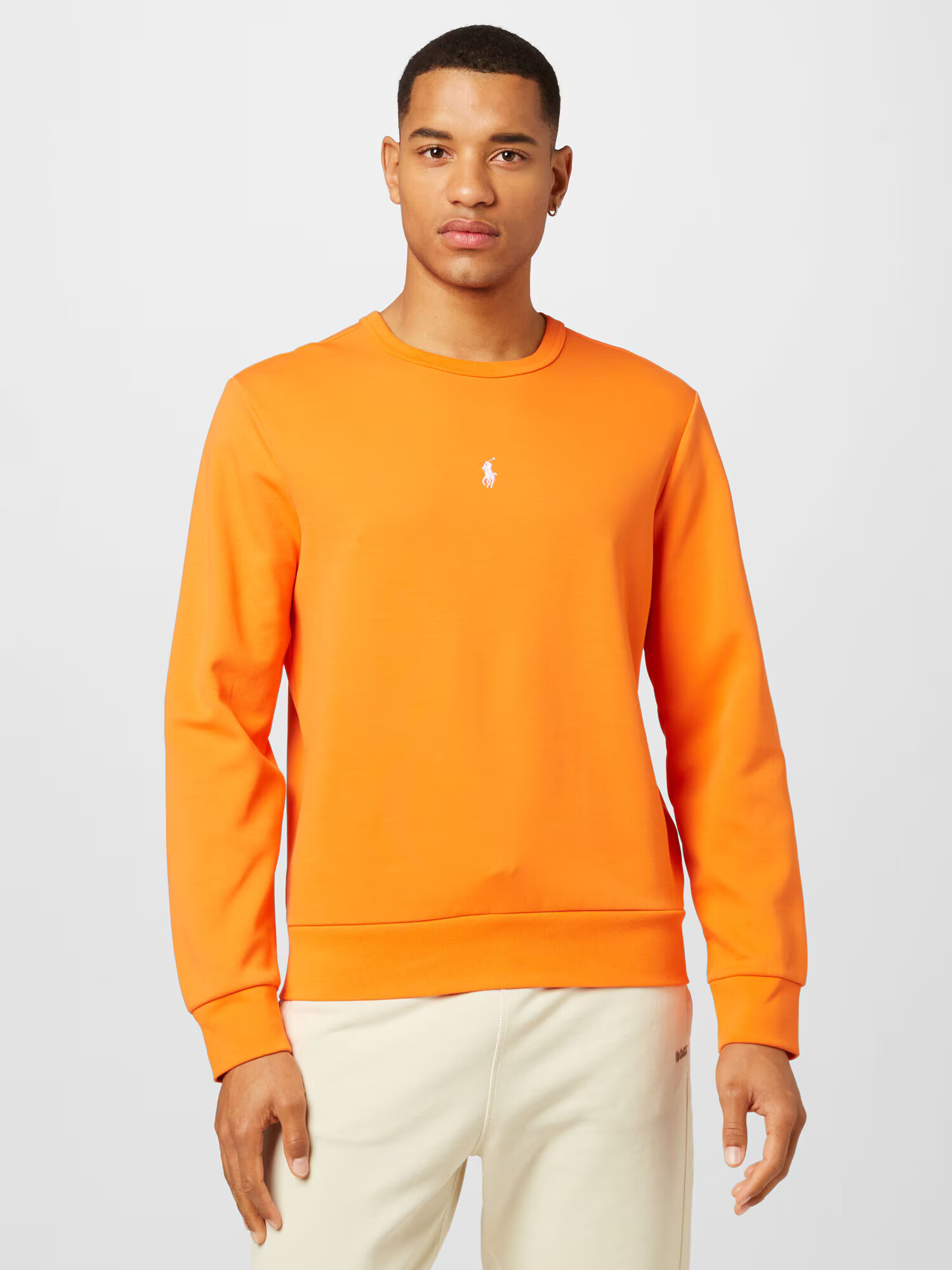 Polo Ralph Lauren Majica oranžna / bela - Pepit.si