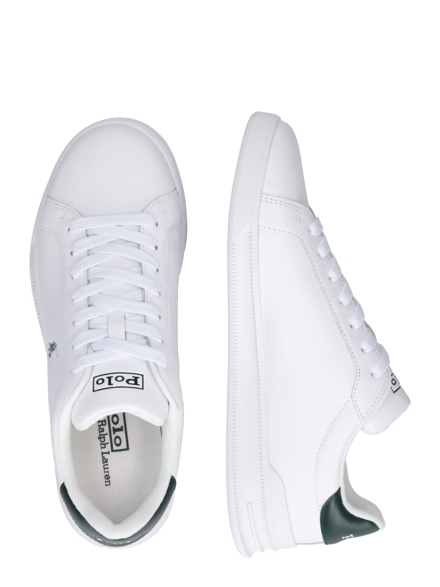 Polo Ralph Lauren Nizke superge 'HRT CT II-SNEAKERS-ATHLETIC SHOE' zelena / bela - Pepit.si