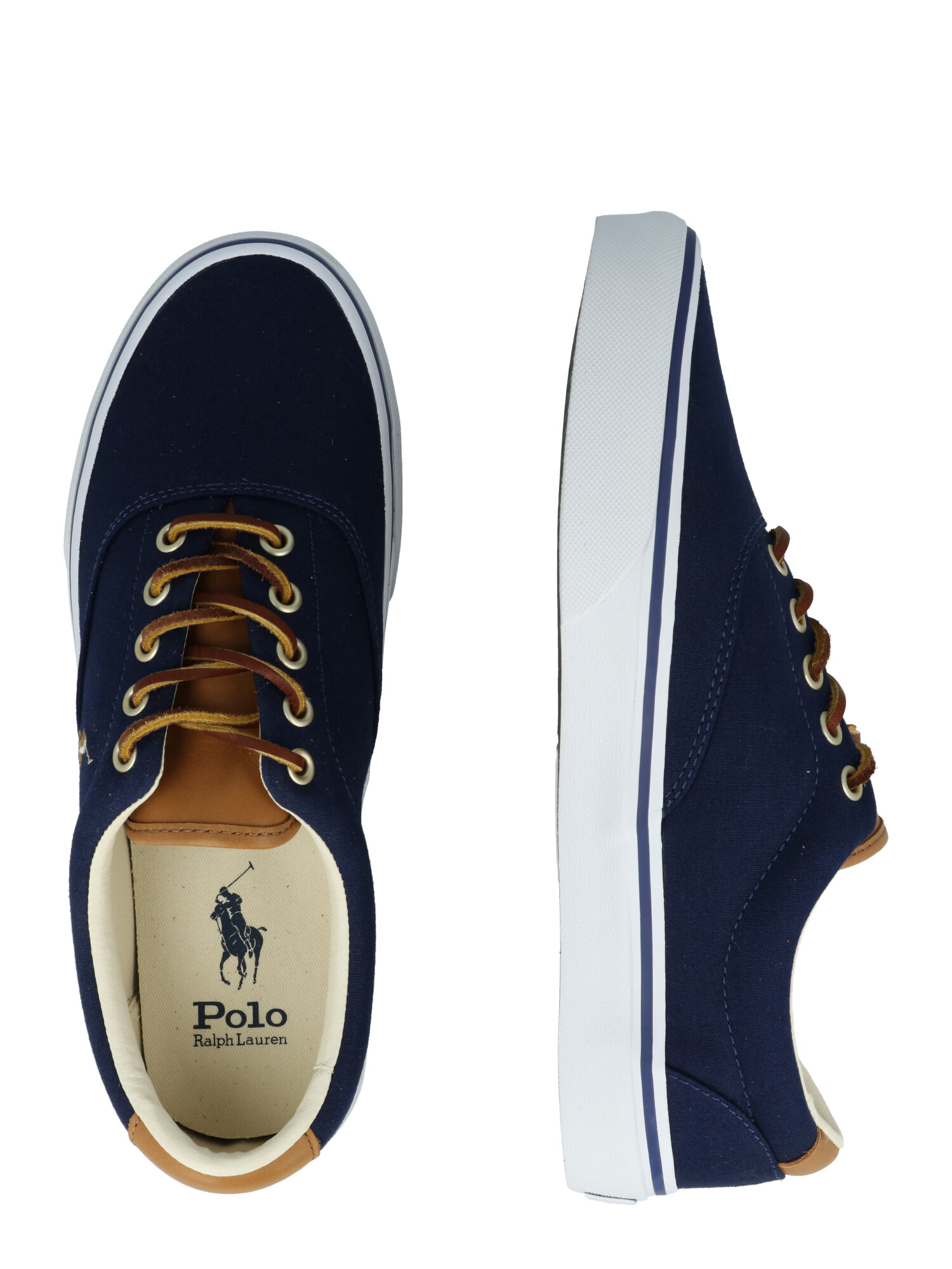 Polo Ralph Lauren Nizke superge 'KEATON' temno modra / konjak - Pepit.si