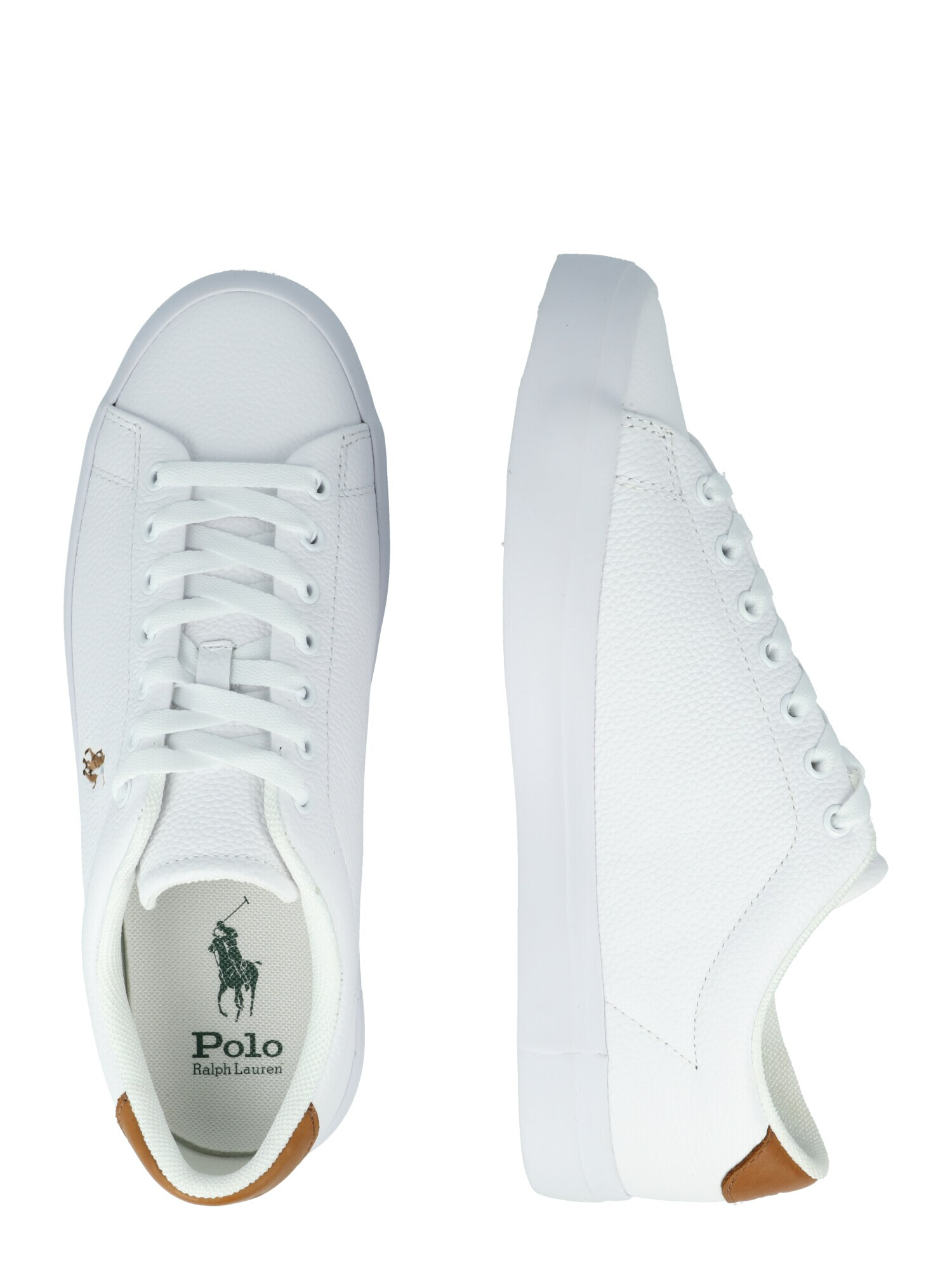 Polo Ralph Lauren Nizke superge 'LONGWOOD' rjava / bela - Pepit.si